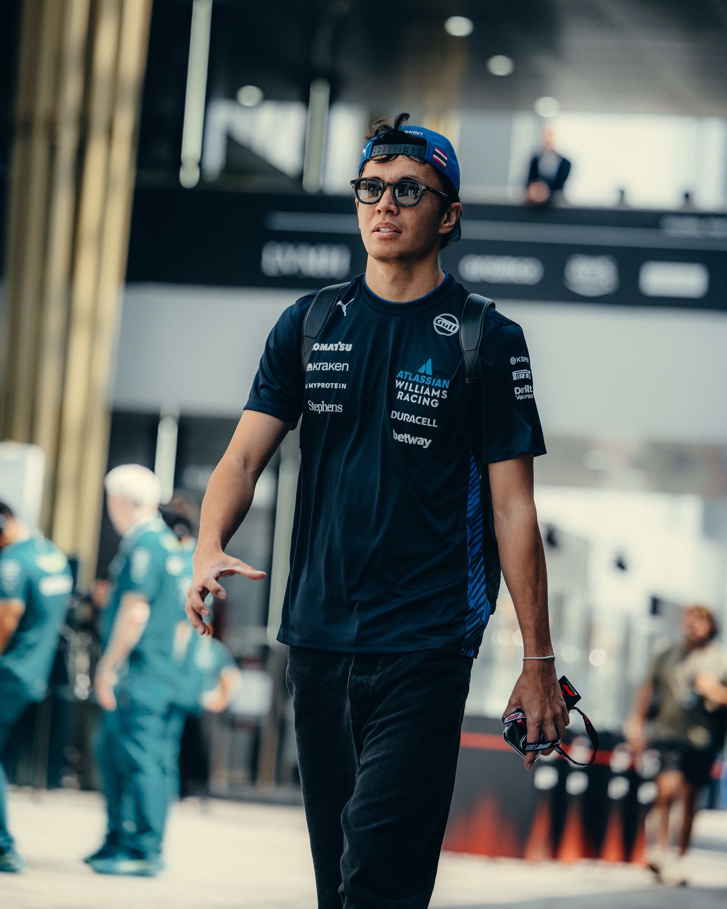 Arriving on Quali day.