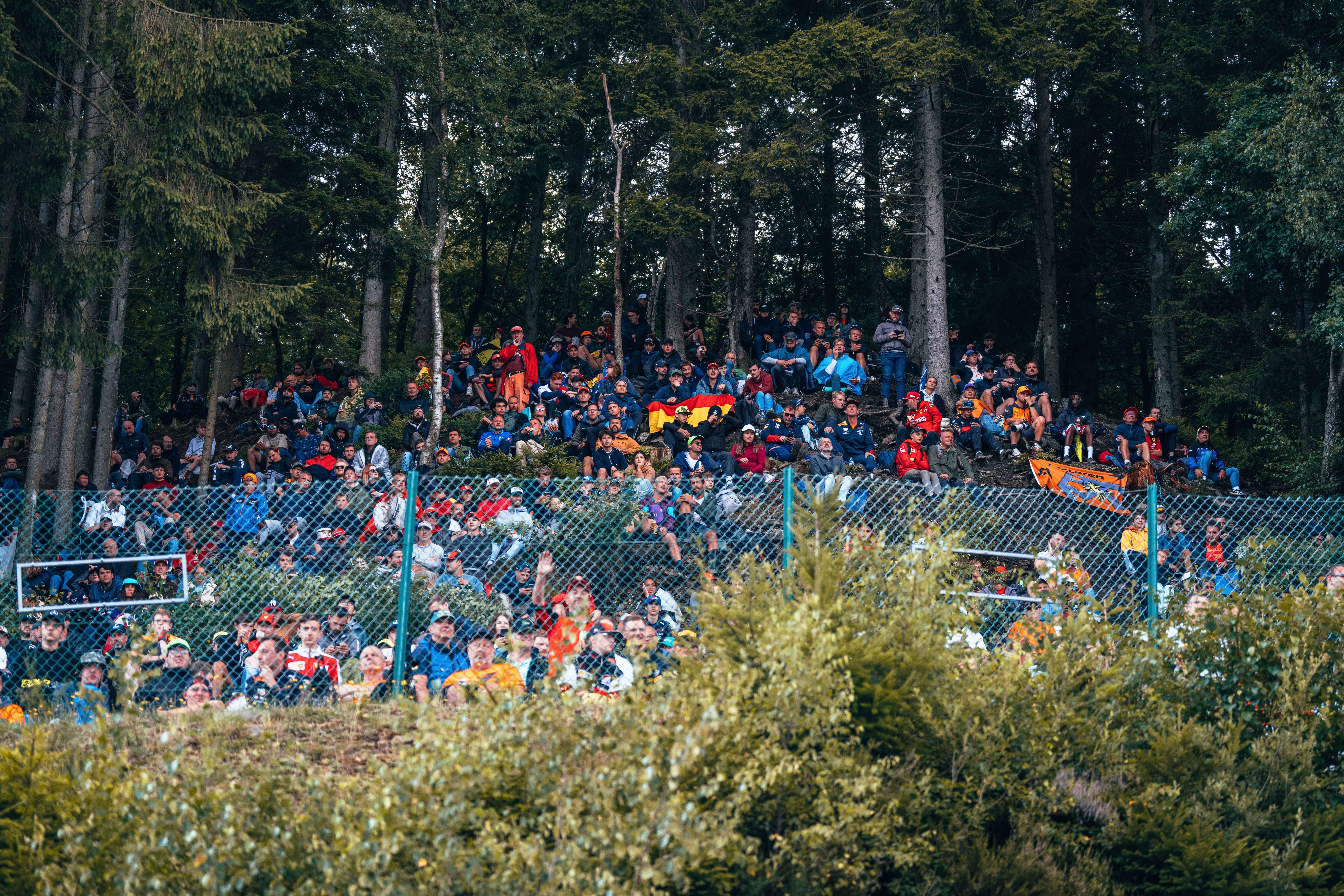 Every available vantage point is used here.