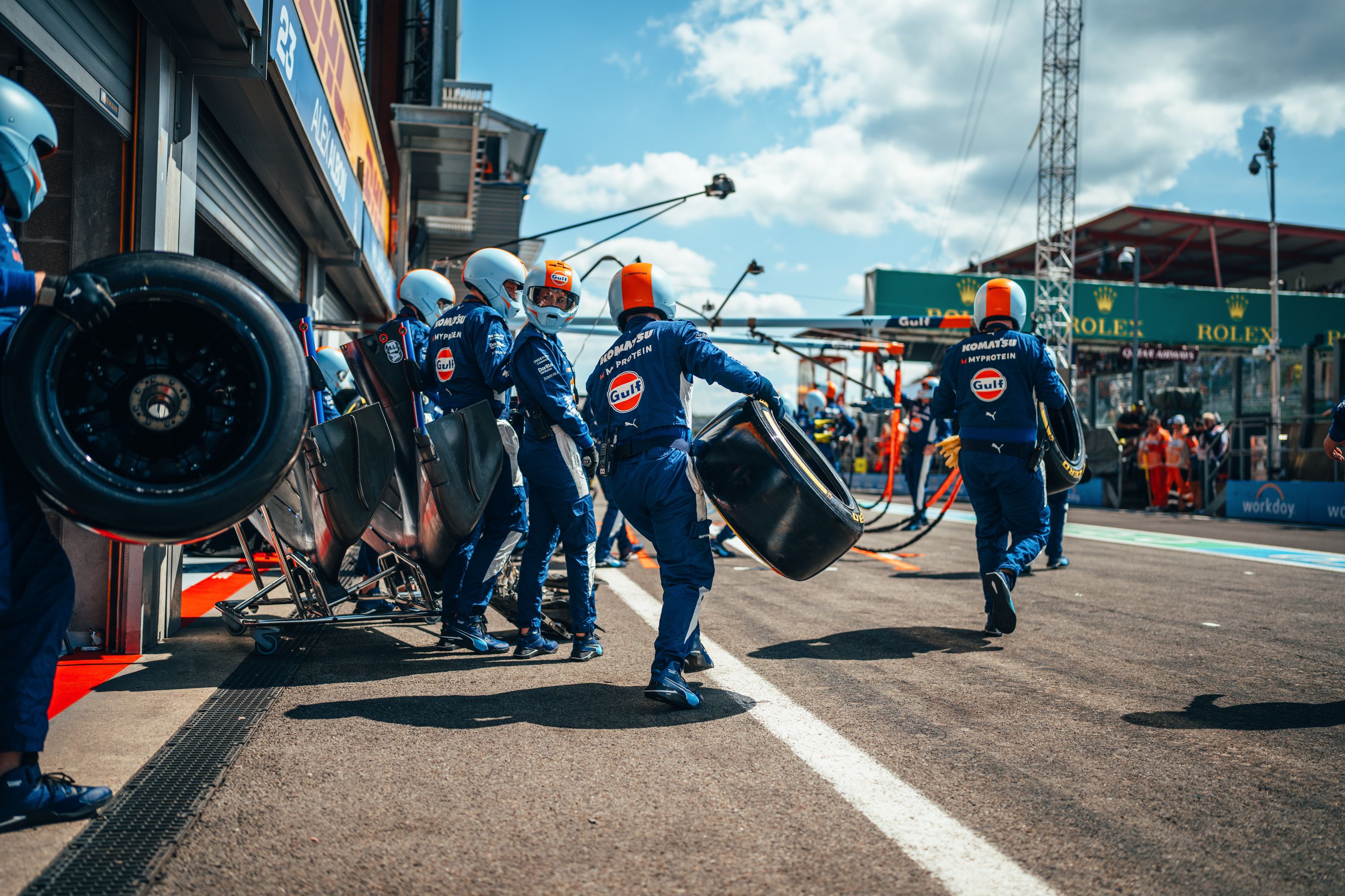 Our crew perfected a double-stacker today.