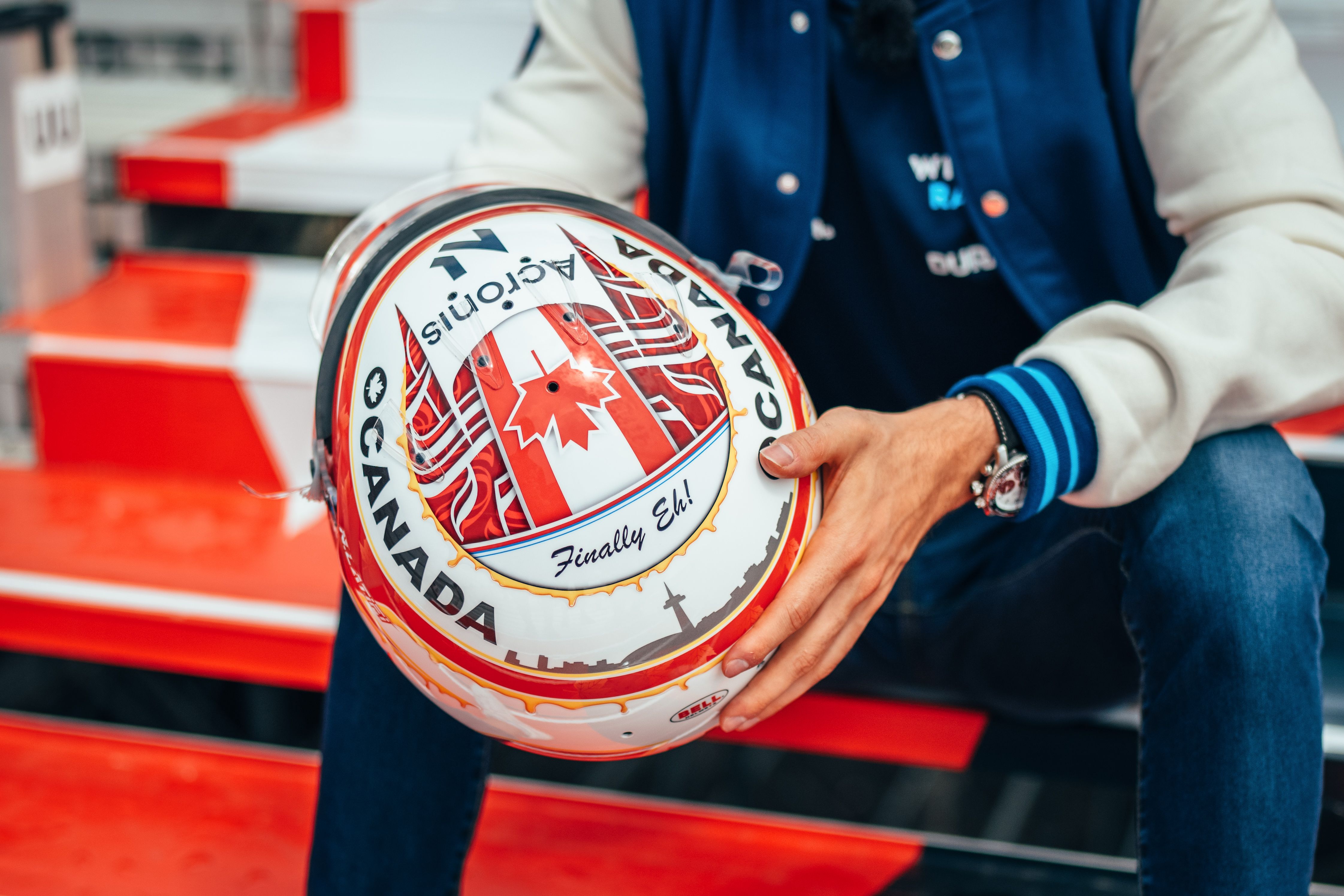 Unmistakably Canadian, Nicky’s new lid features Toronto’s famous skyline