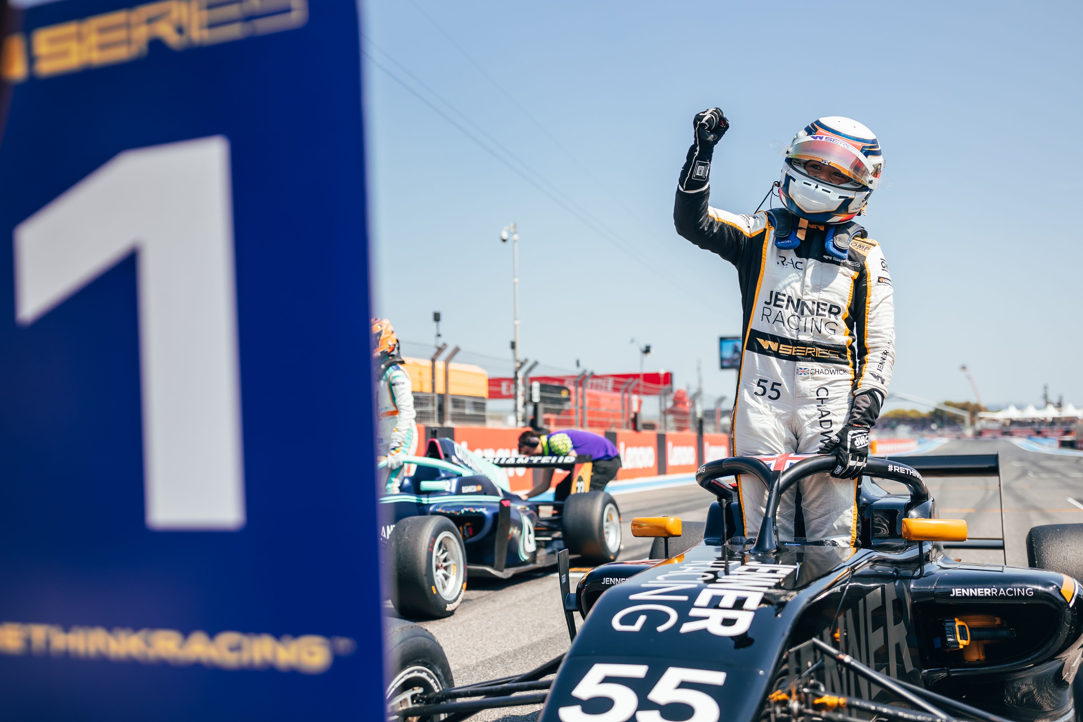 Jamie finds her reserved parking spot