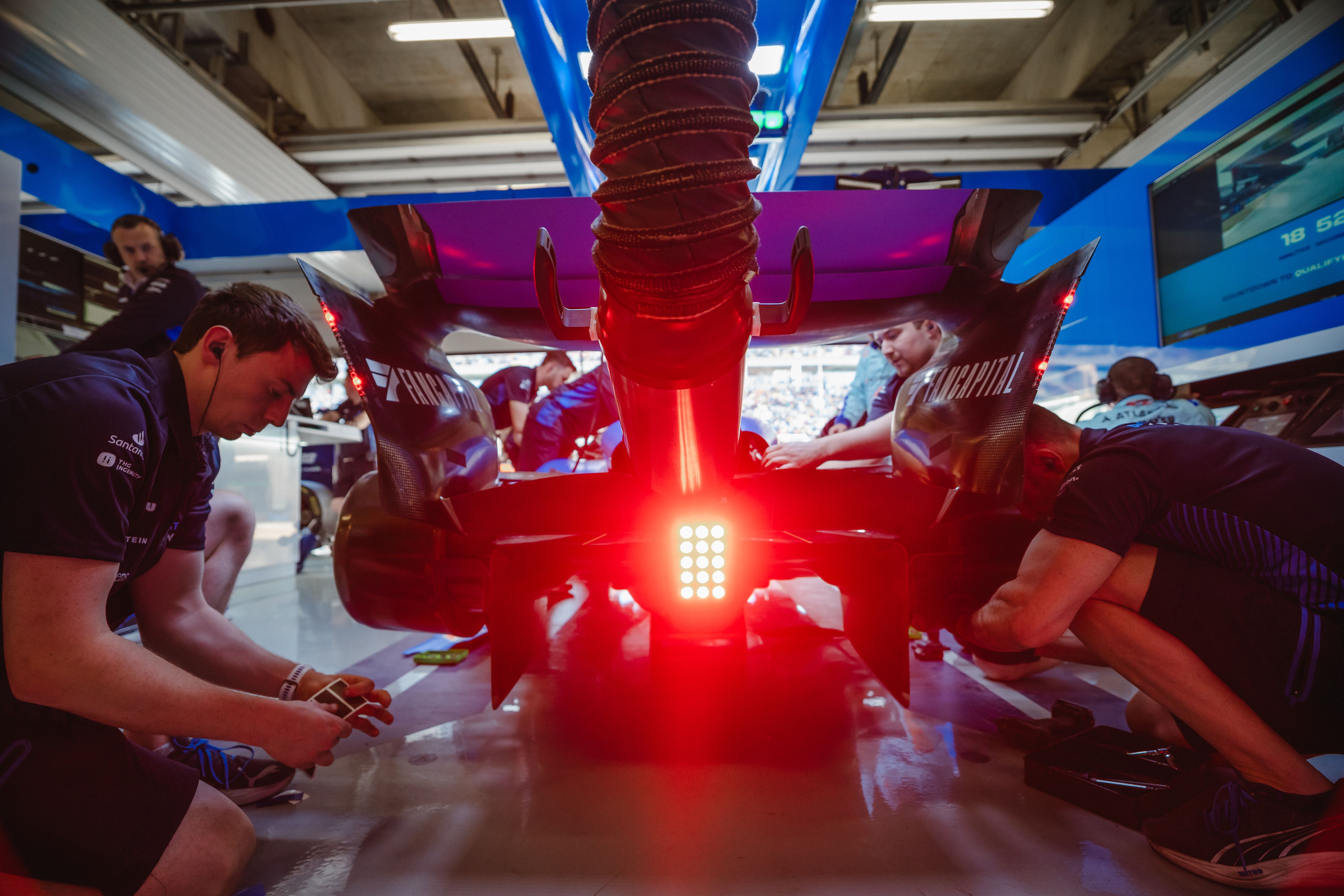 Getting set up for a quali run