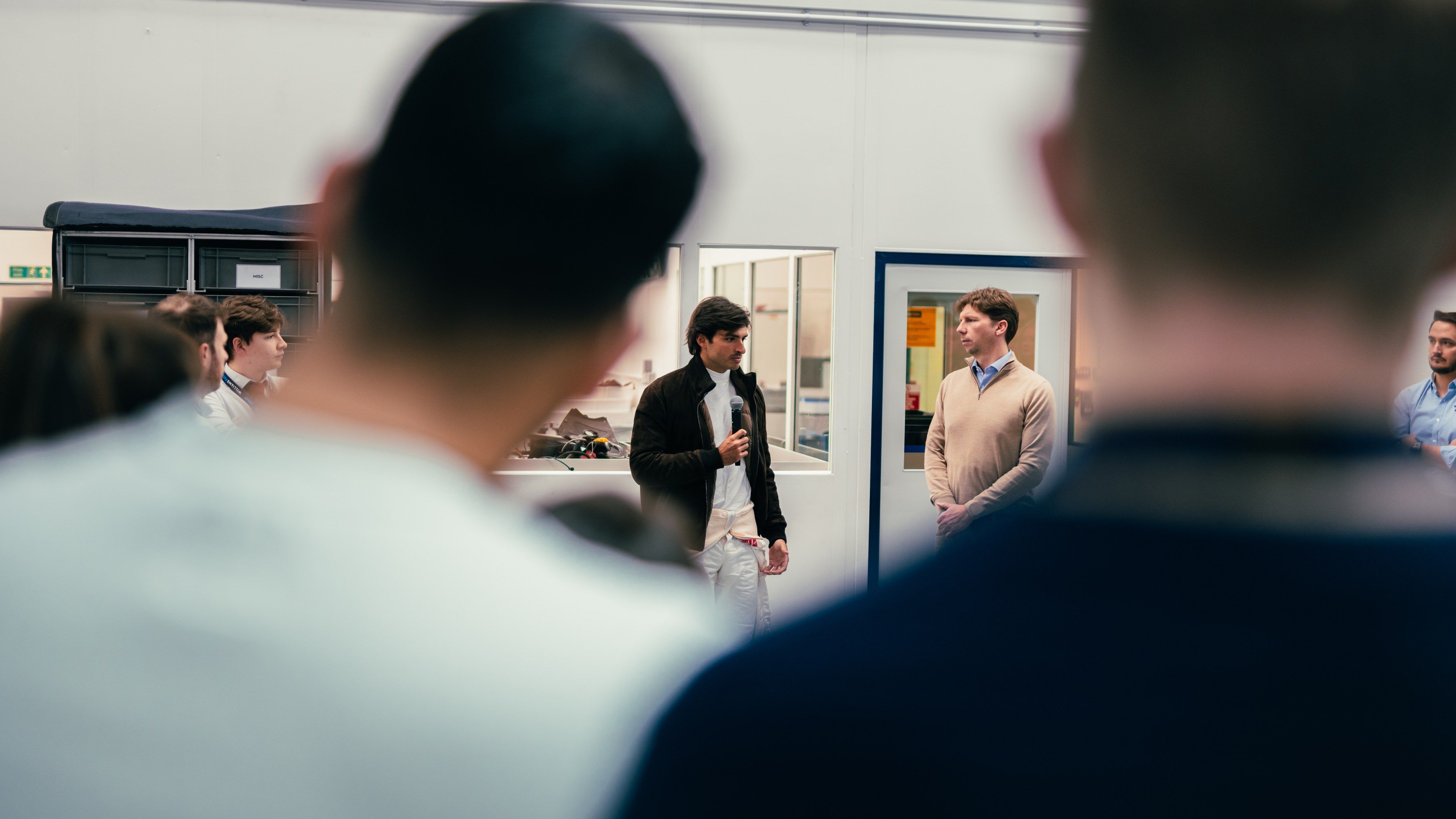 Everyone gathers for a chat at the Race Bays.