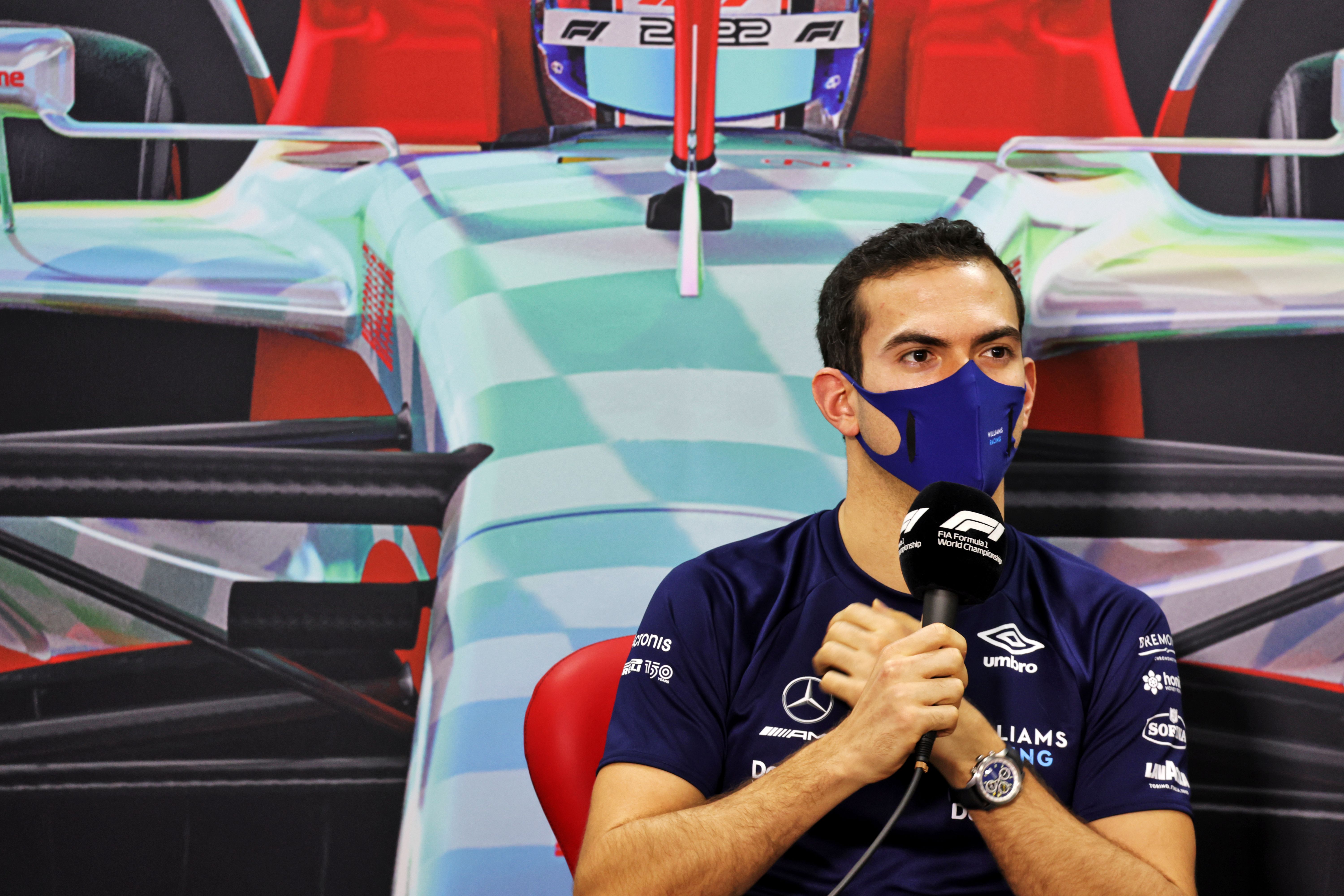 Whilst Alex was out on track, Nicky was on media duties