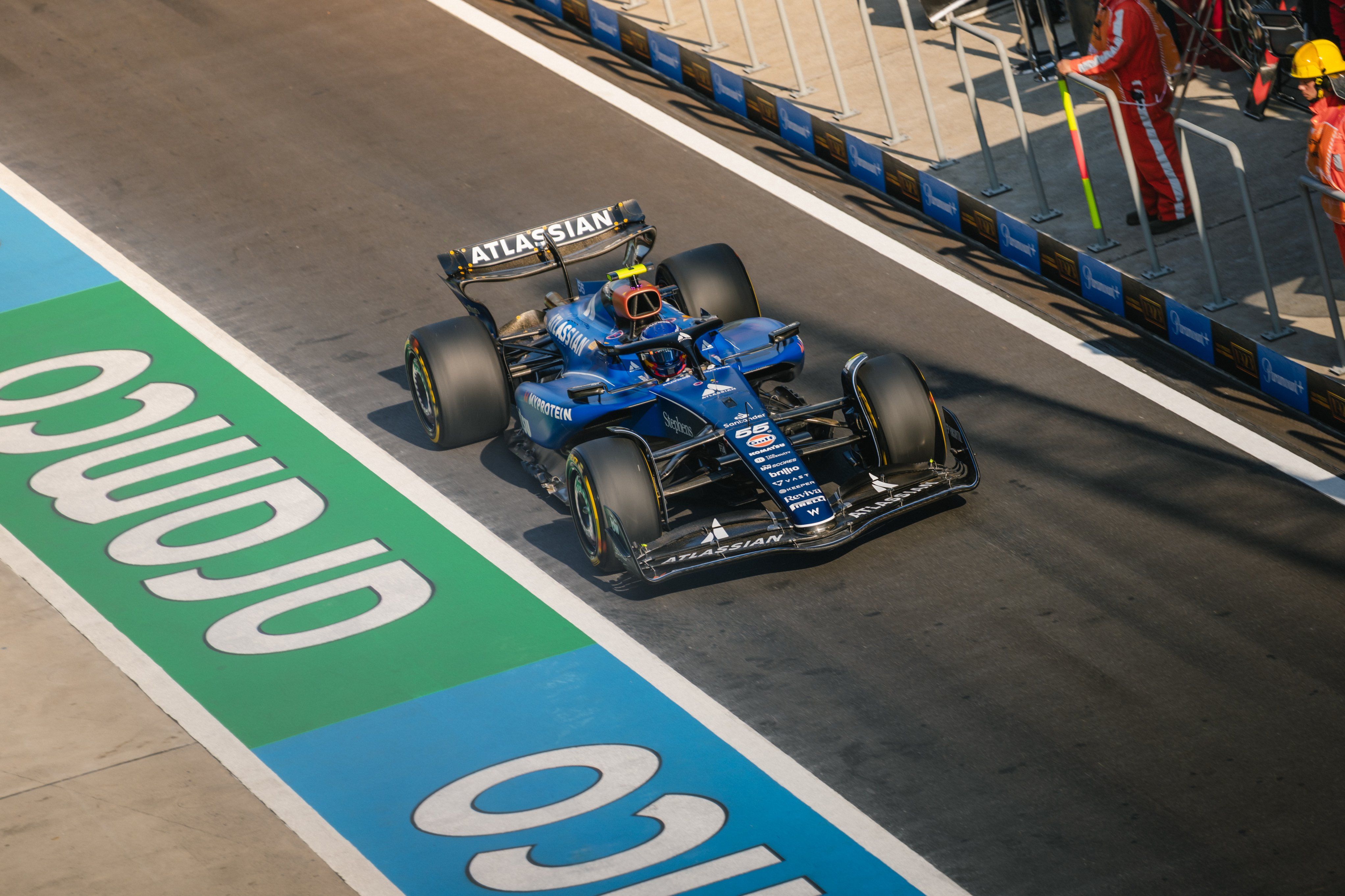 Both cars safely through.