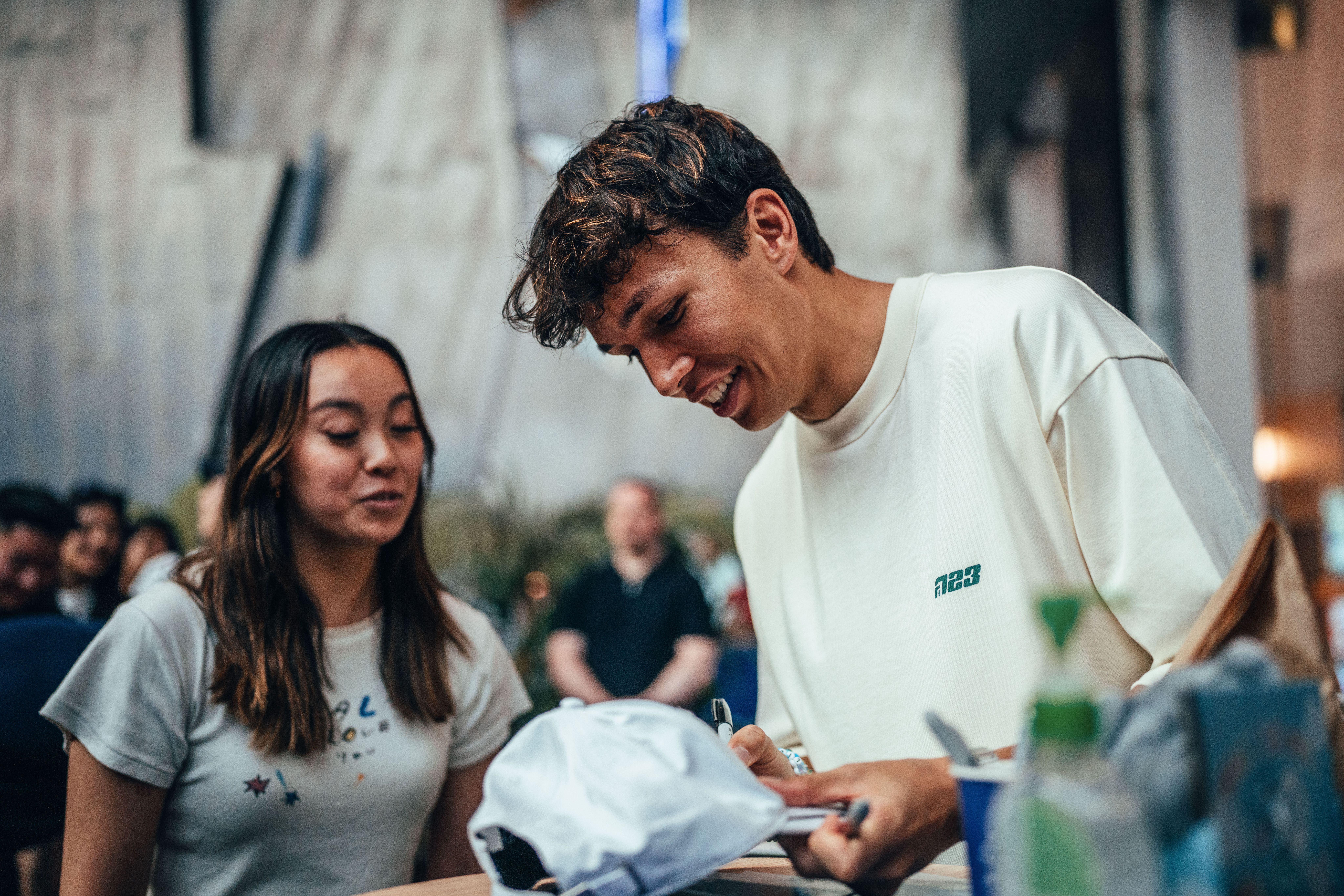 Getting that all-important signature.