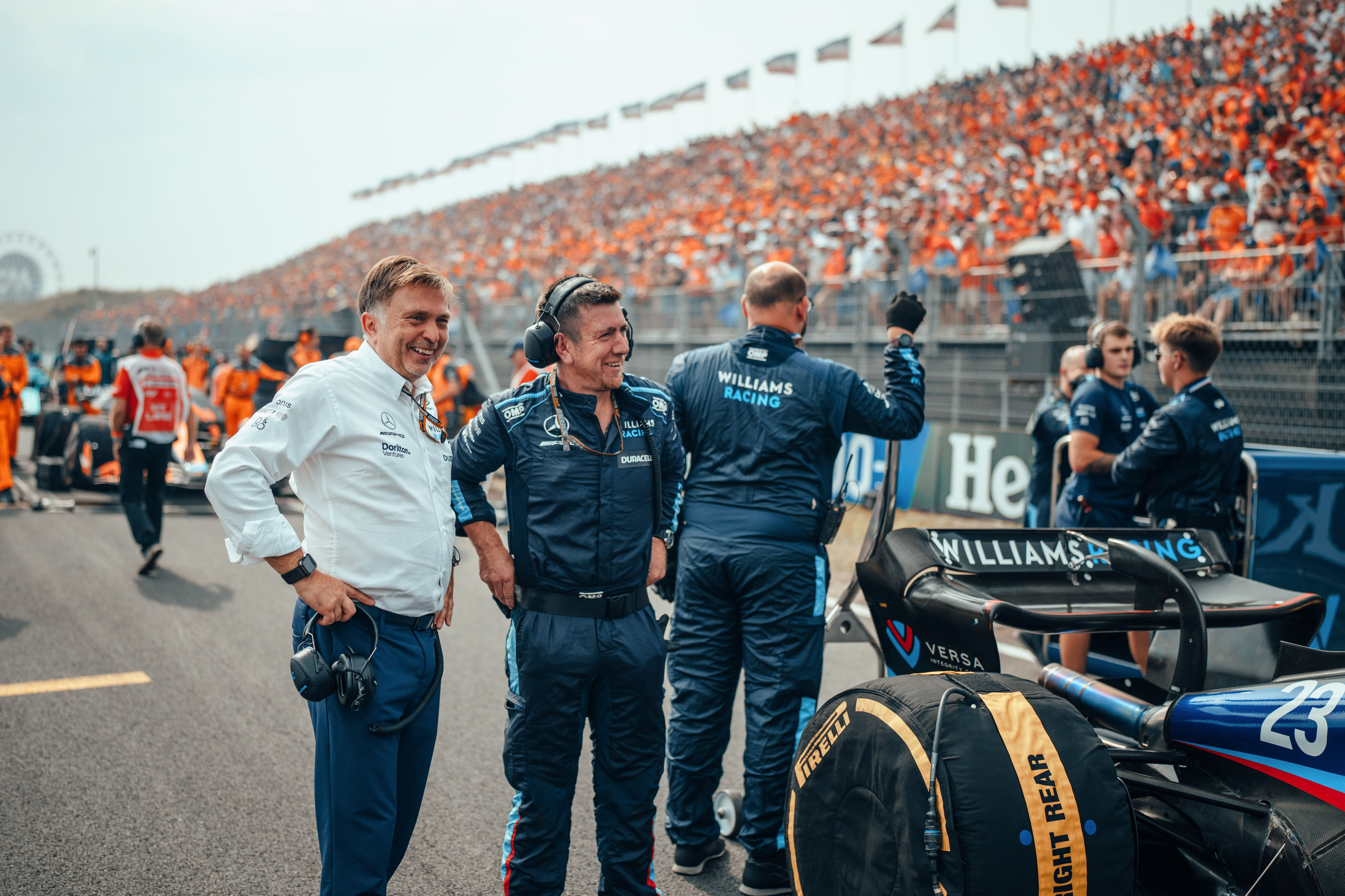 A final check-in by Jost before we go racing.