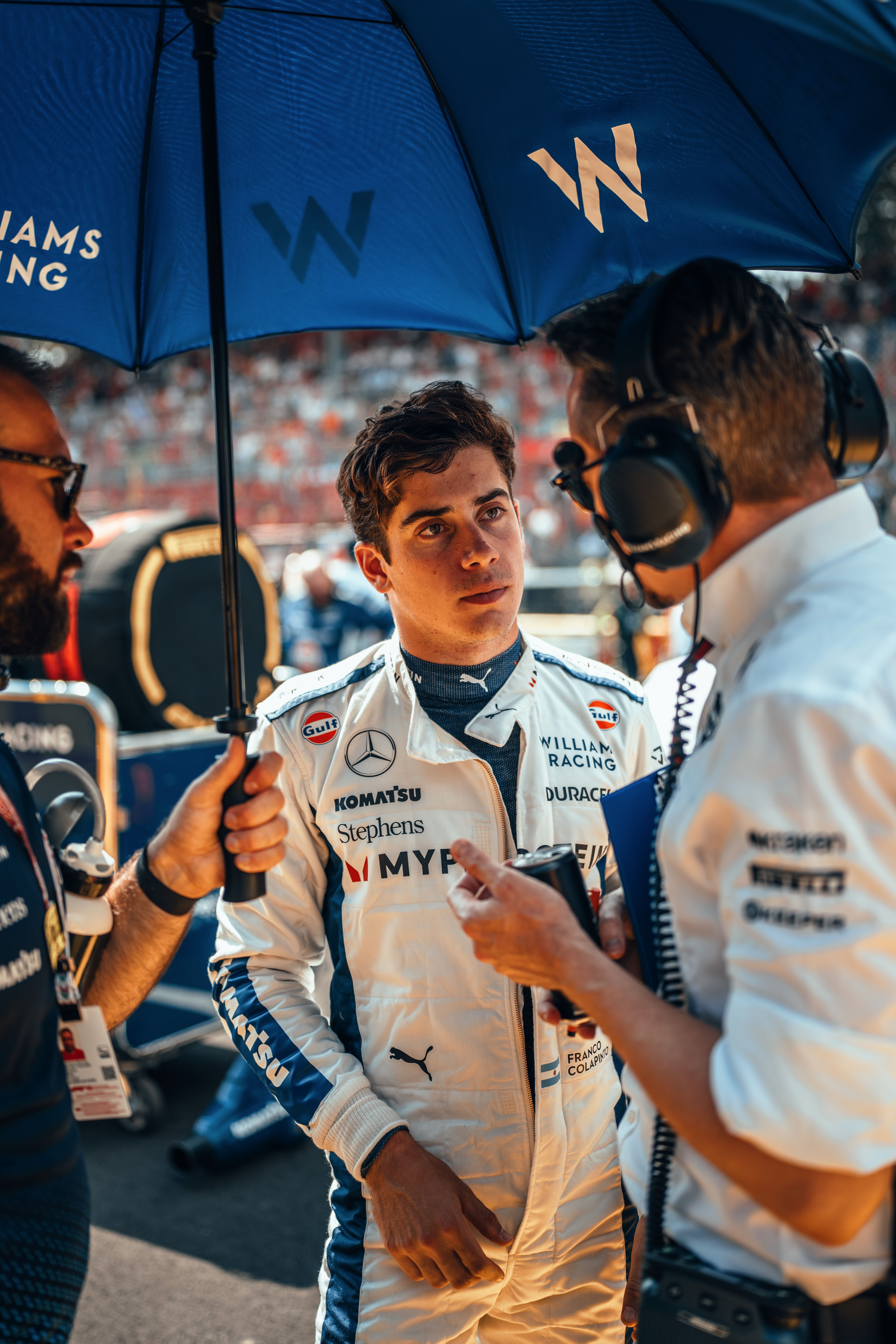 A final chat with Gaetan pre-race.