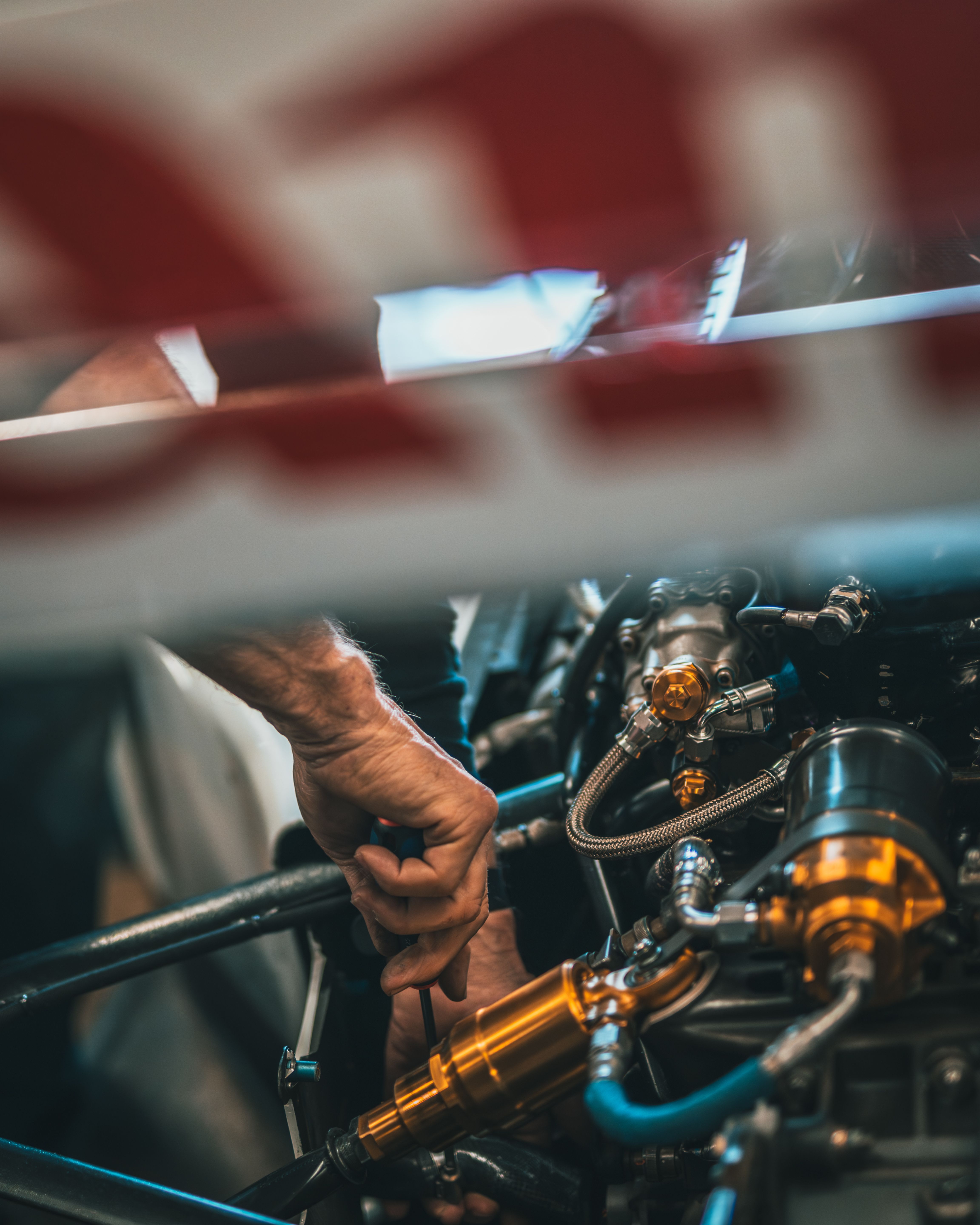 Working on an icon of our sport.