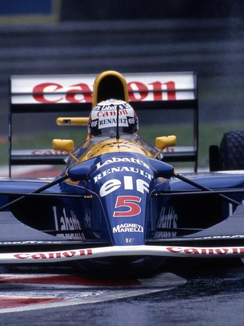 The FW14B in the wet at Spa-Francorchamps, enough said – 1994