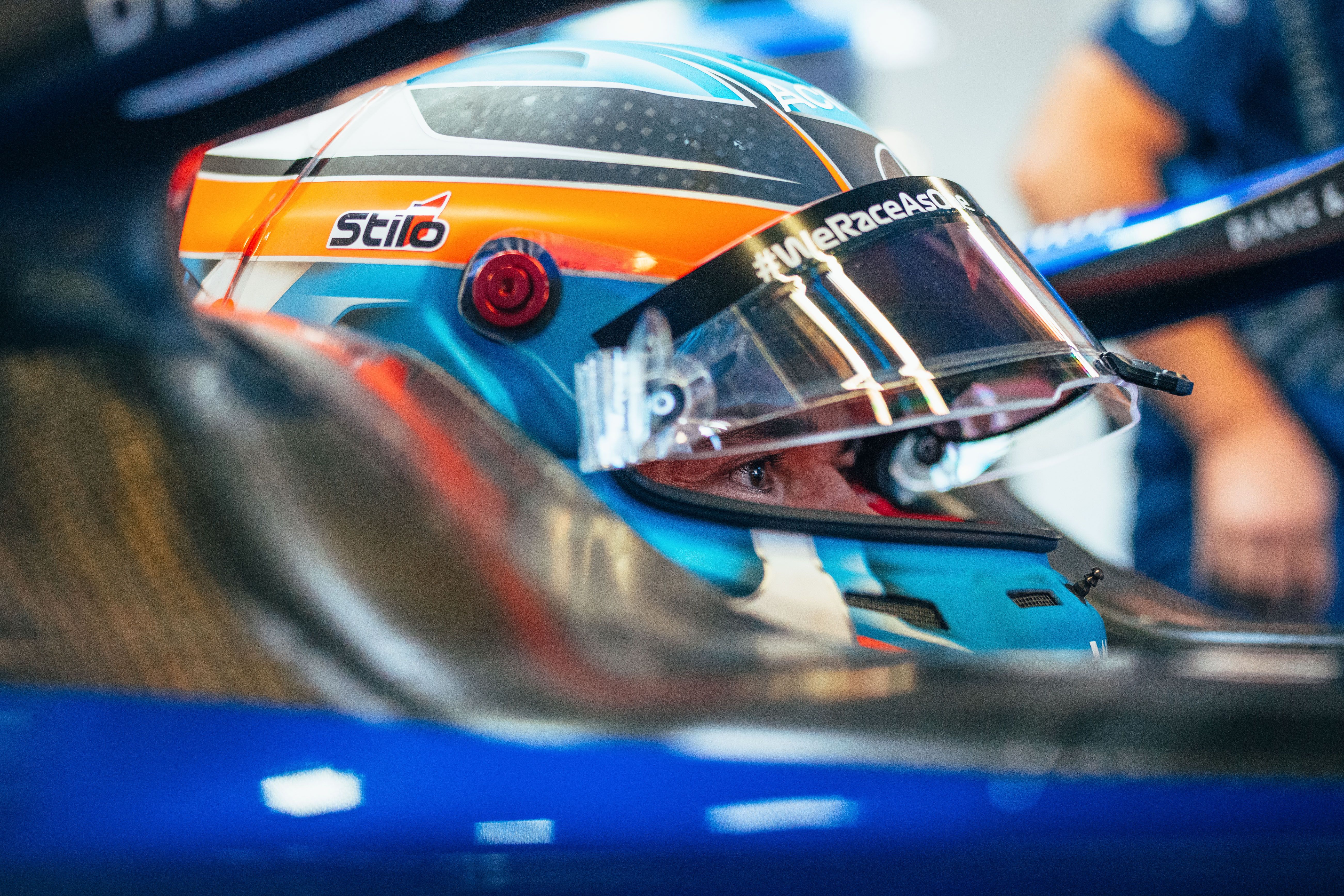 Helmet on, ready to tackle Monza for Qualifying