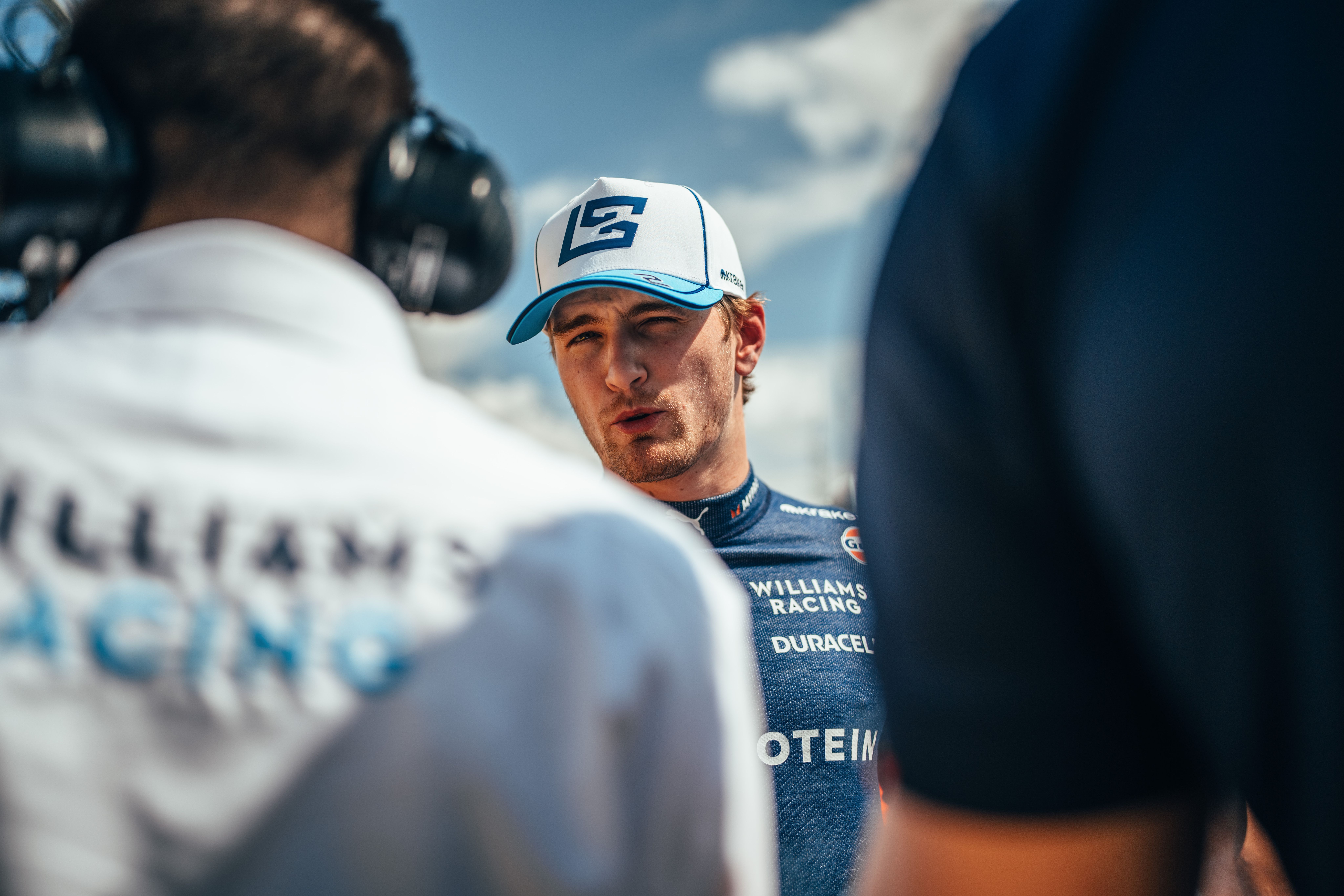 Logan chats before the race