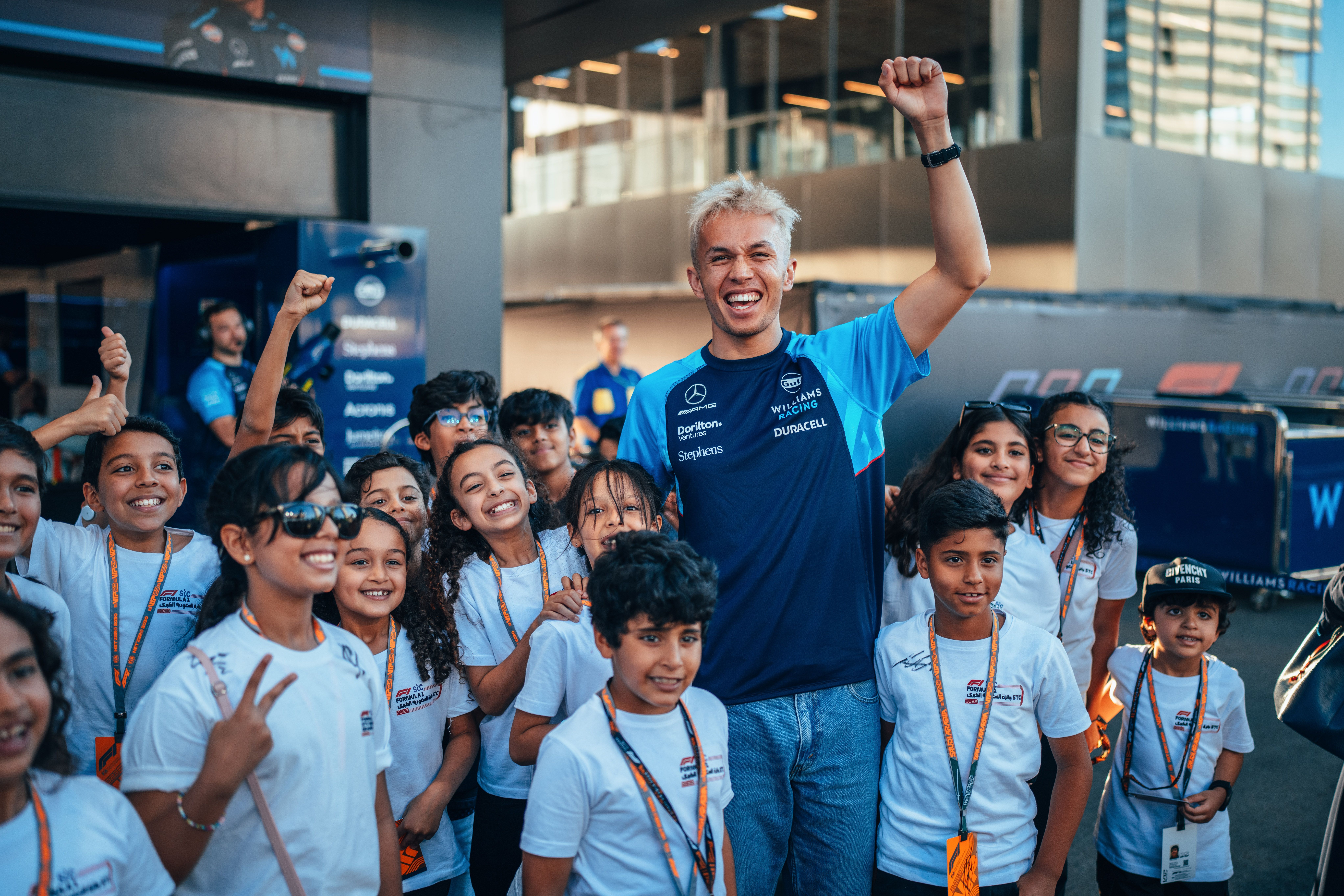 And Alex was certainly happy to meet them.