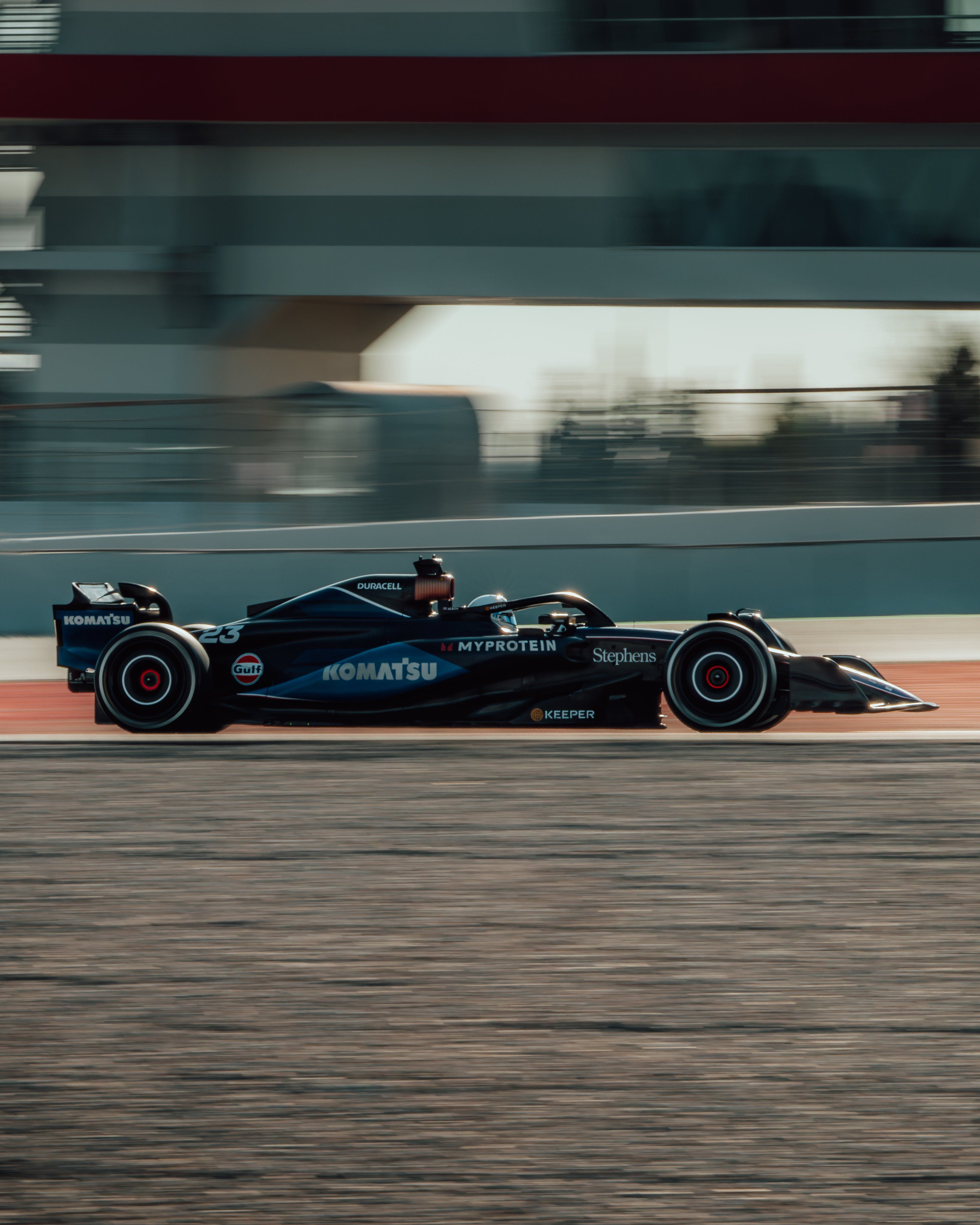 Getting the laps in.