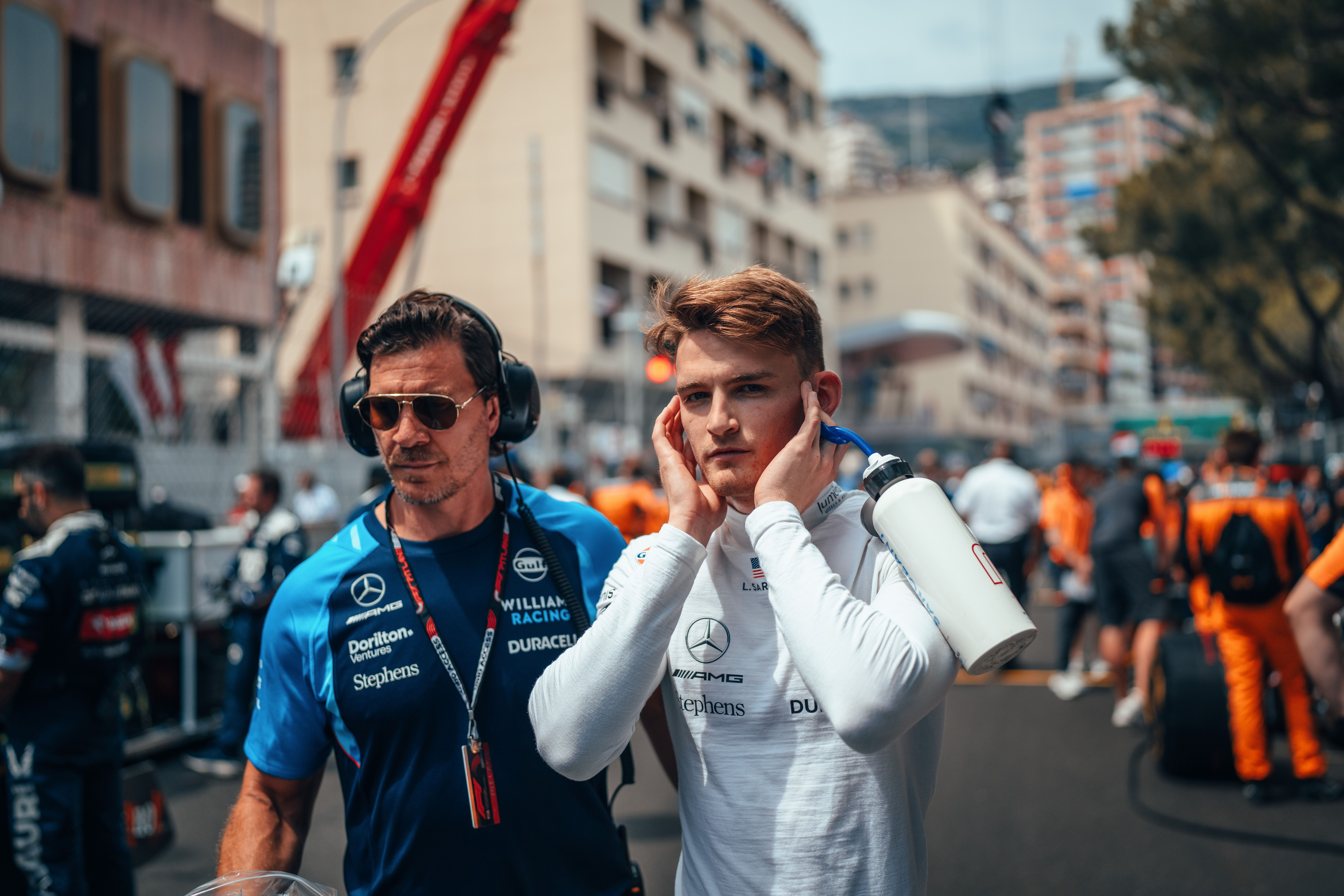 Logan gets ready to go.