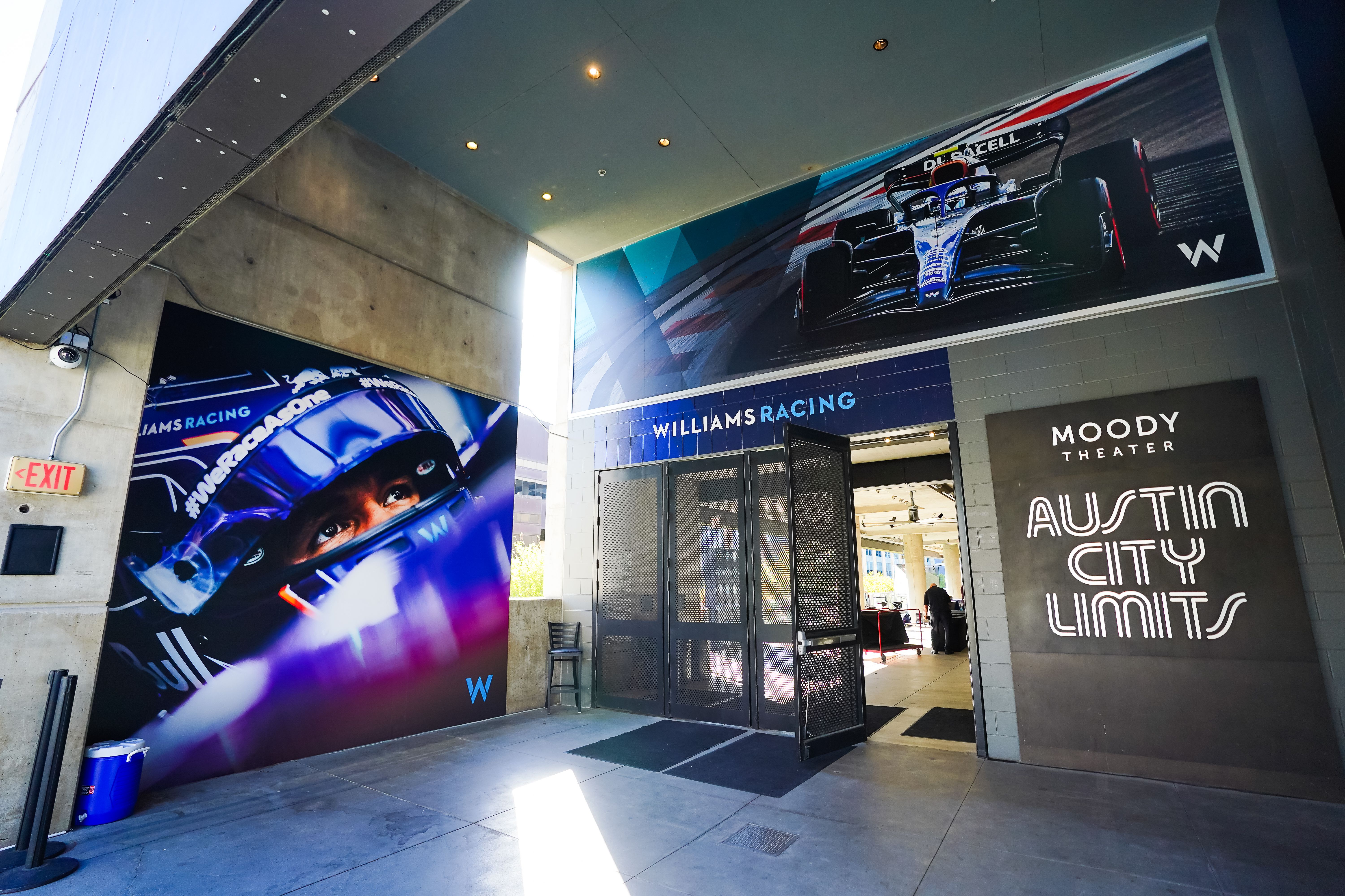 Moody Theater at Austin City Limits received a Williams Racing makeover