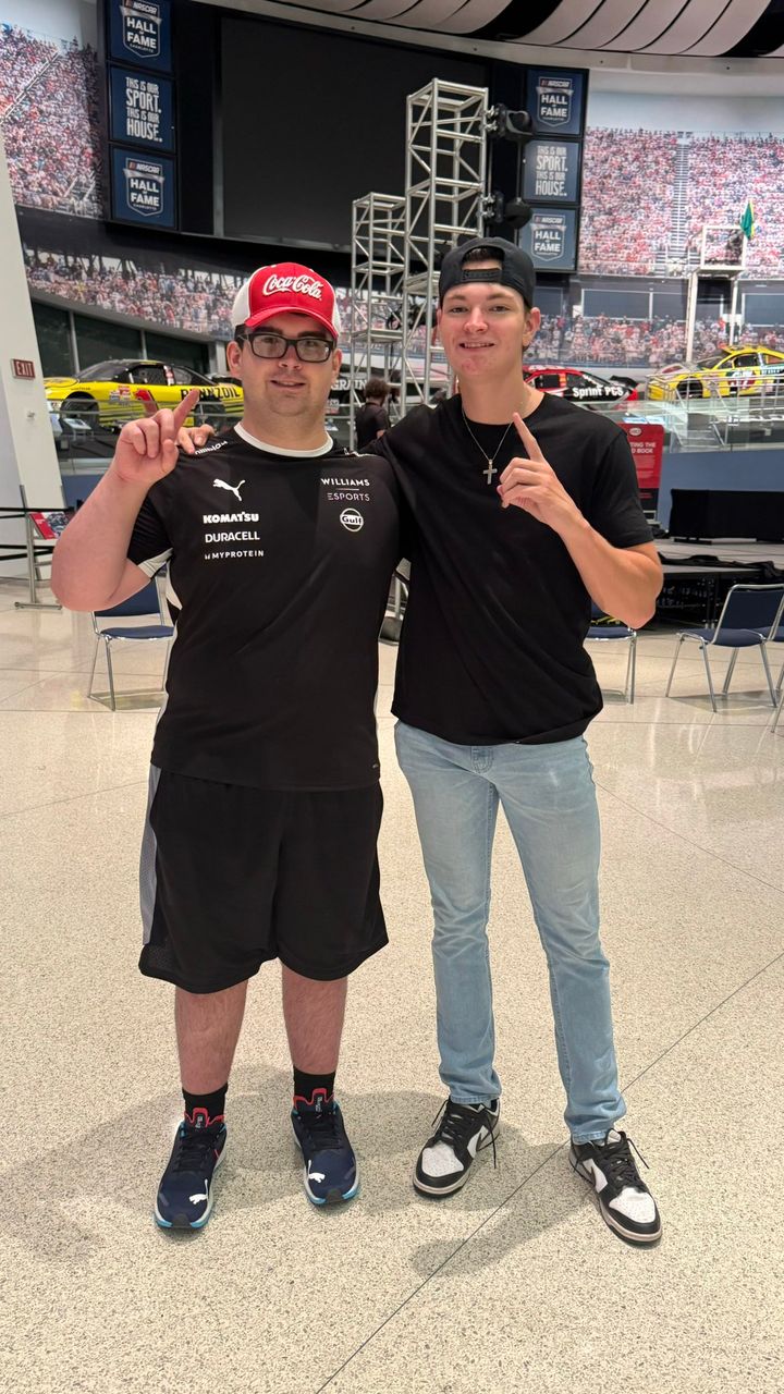 Parker and Donovan celebrate their team title success