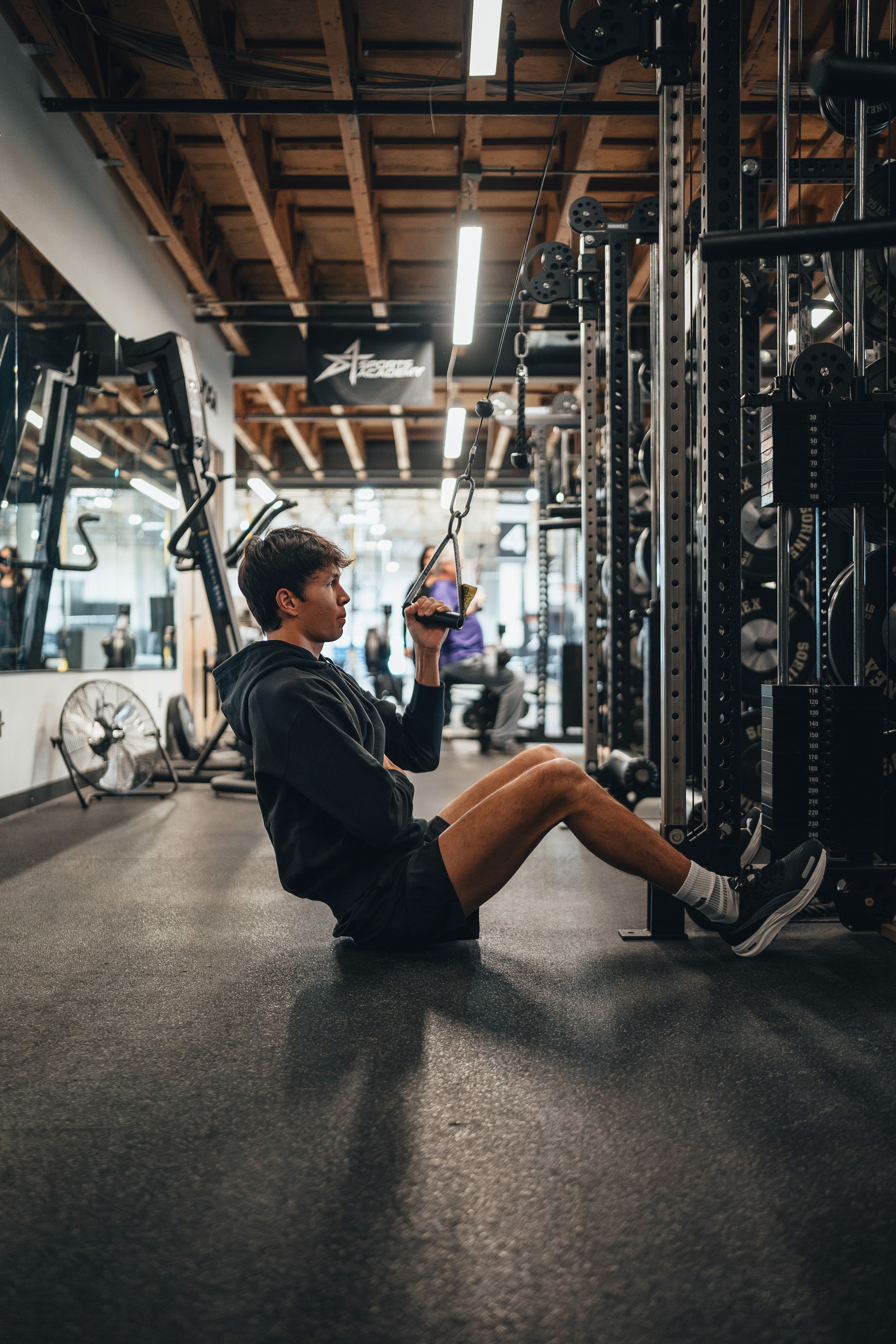 The gym is an F1 drivers office during January.