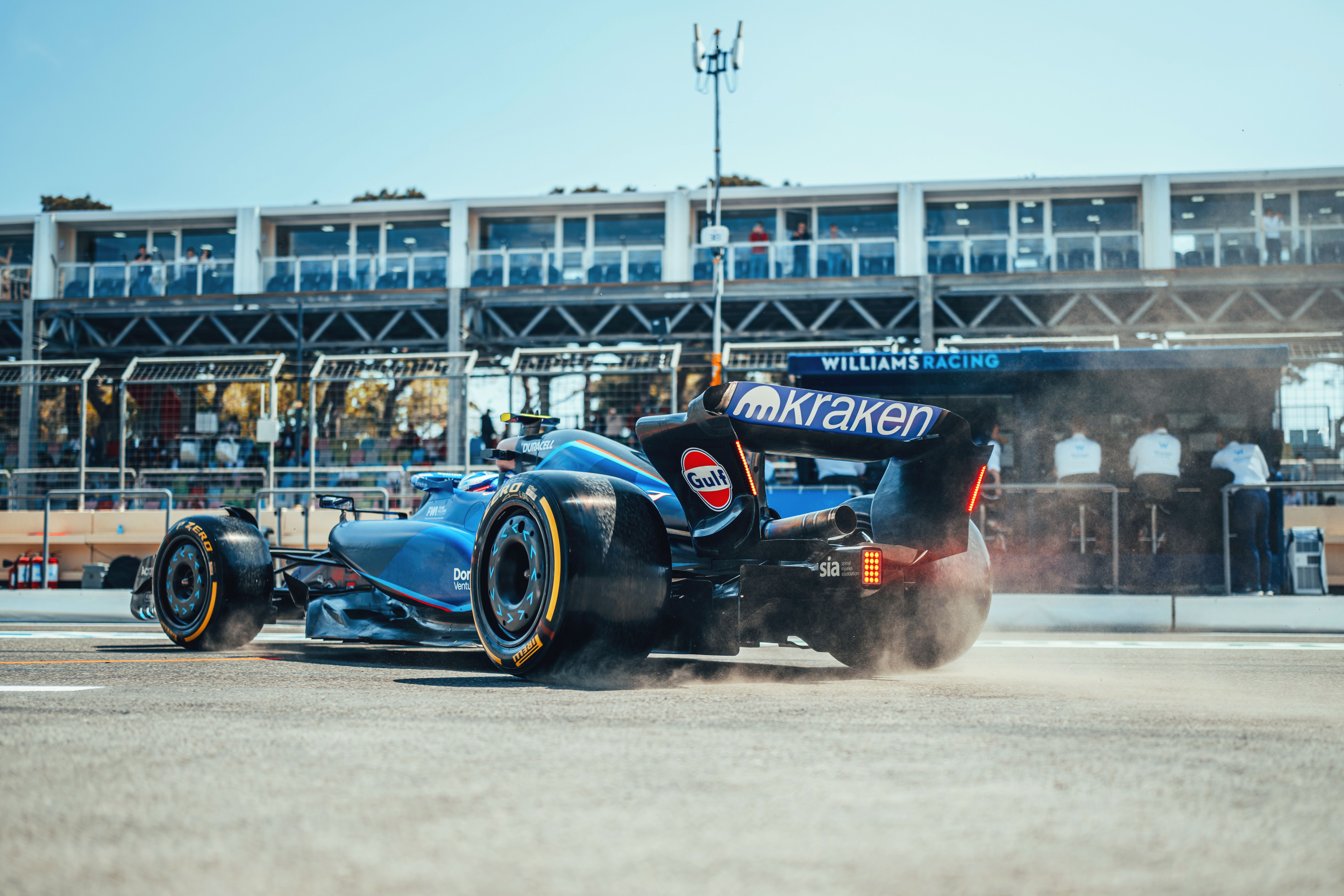 Kicking up some dust.