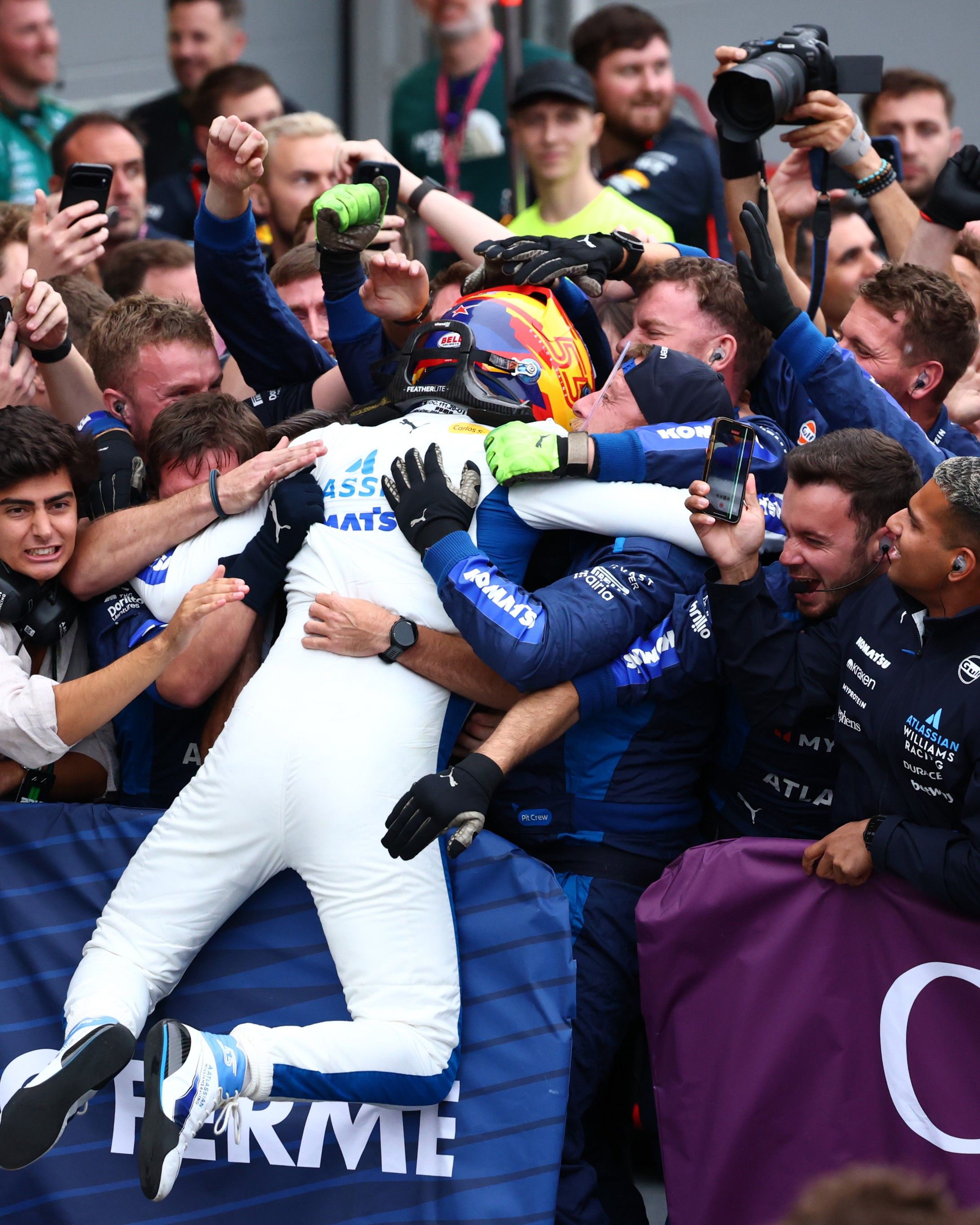 Carlos secured our first full GP podium in Baku since 2017, and look what it meant.