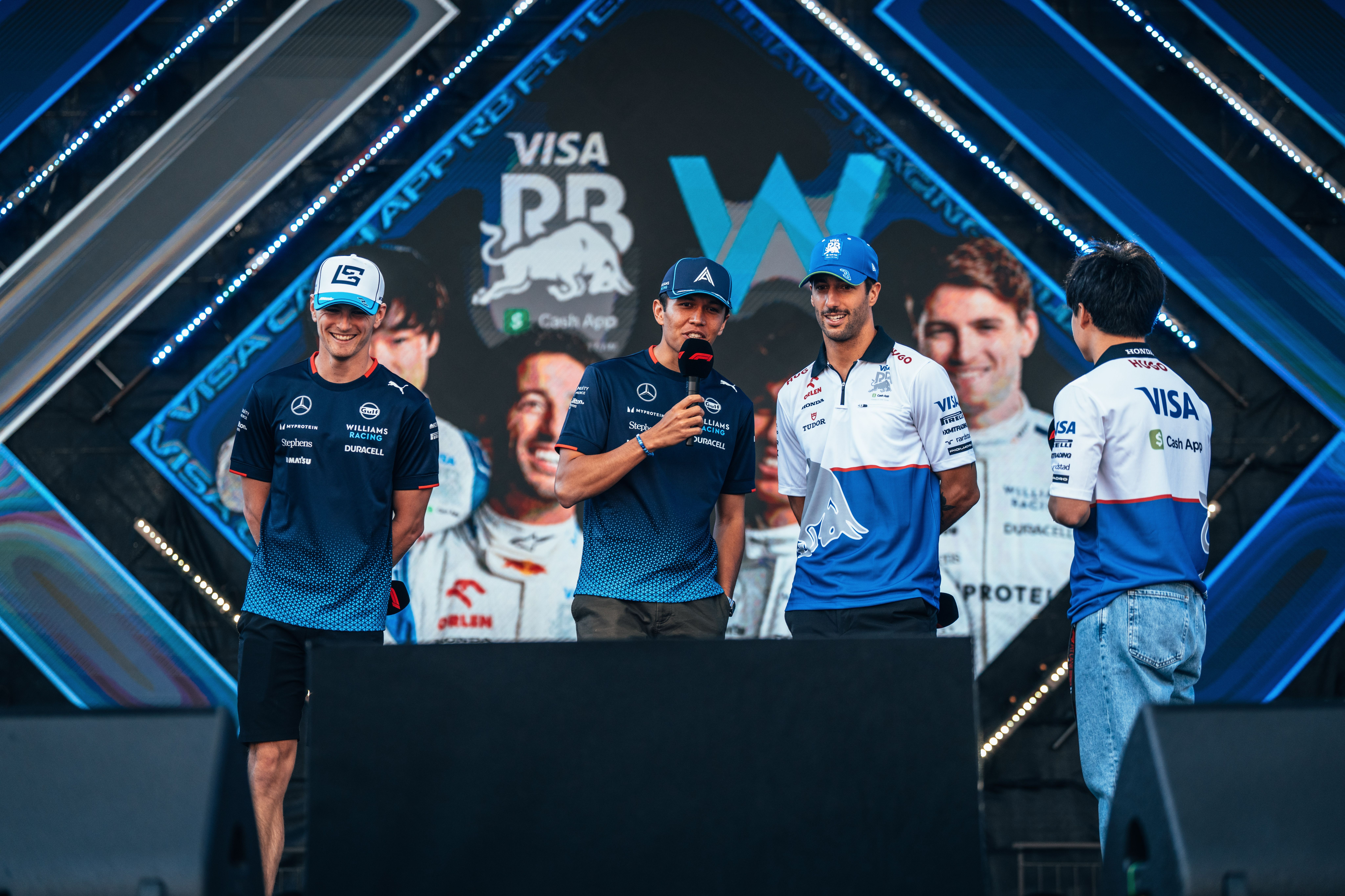 Fan Forum duties with the RB duo.