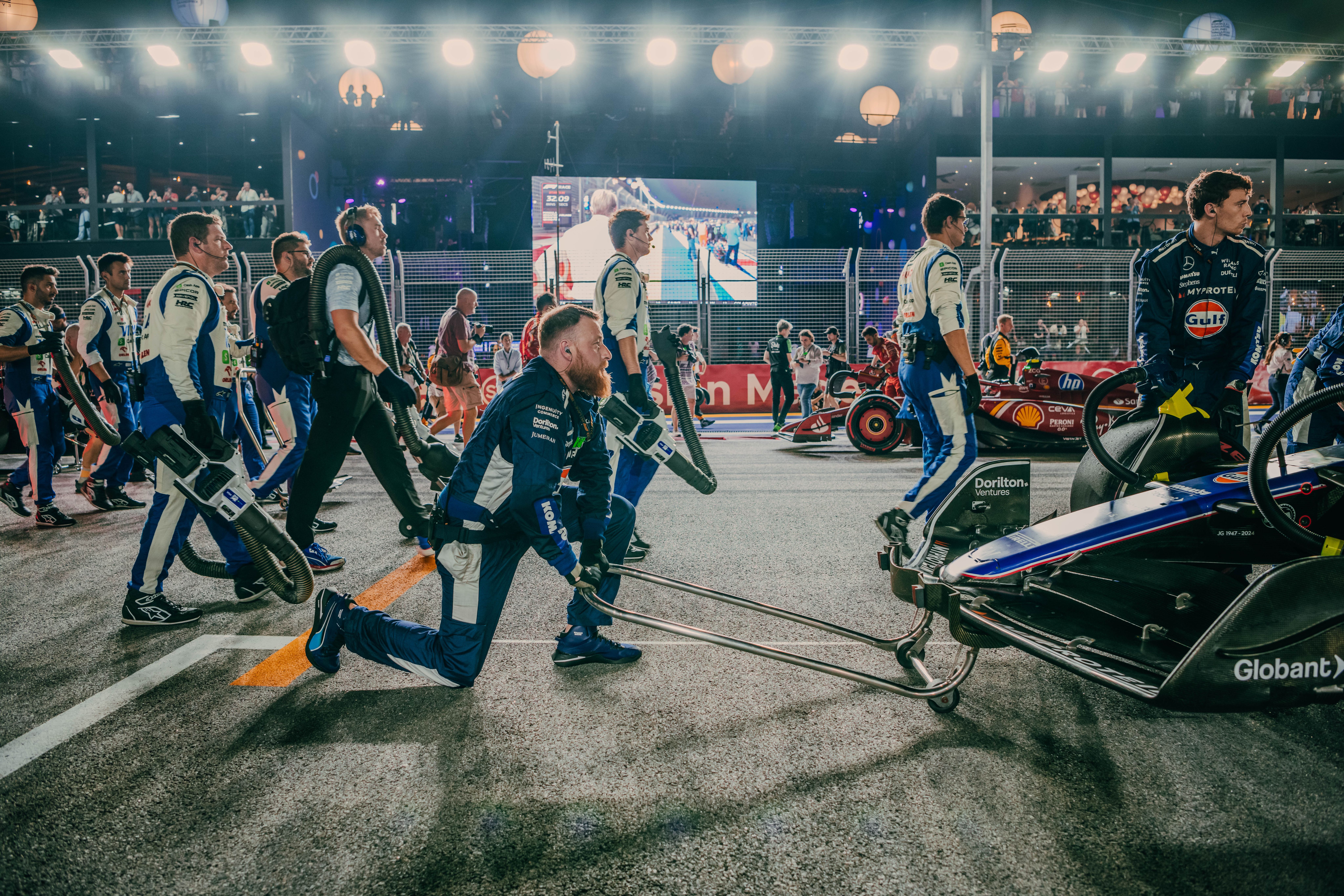 Arriving on the grid.