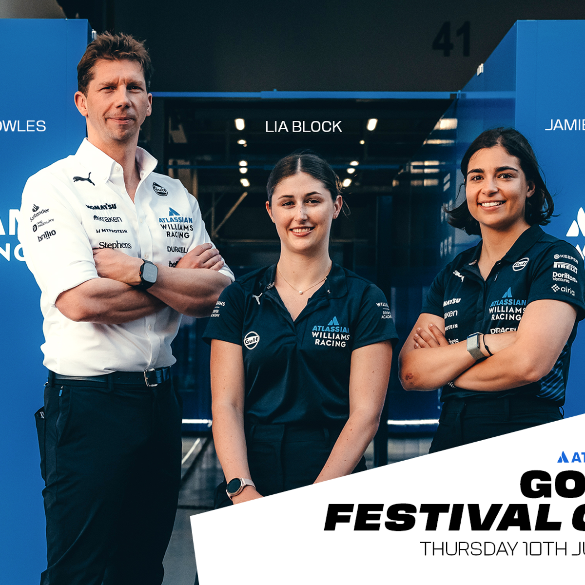 Boda De Williams Toftness Get Set For Atlassian Williams Racing At