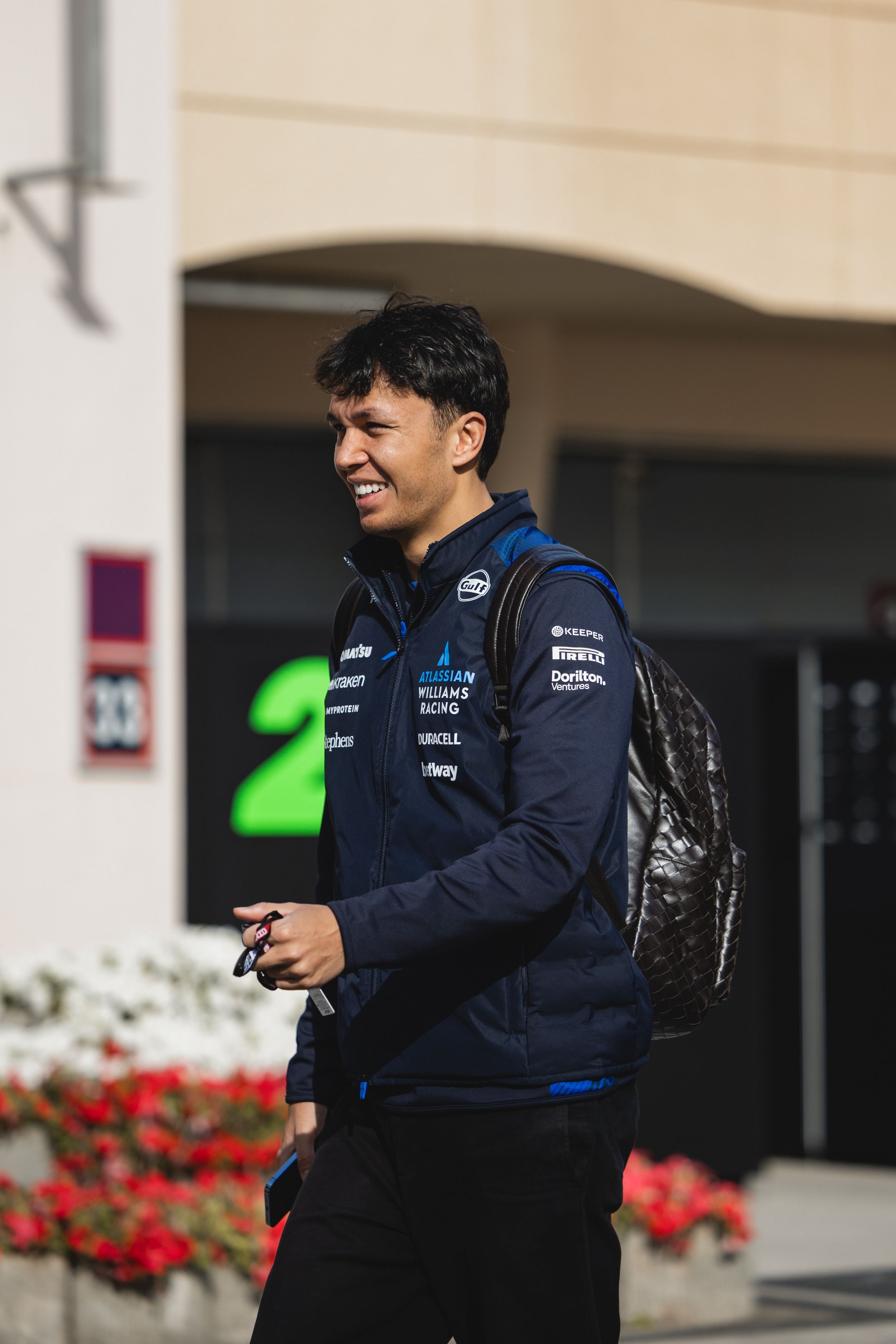 All smiles ahead of a busy day.