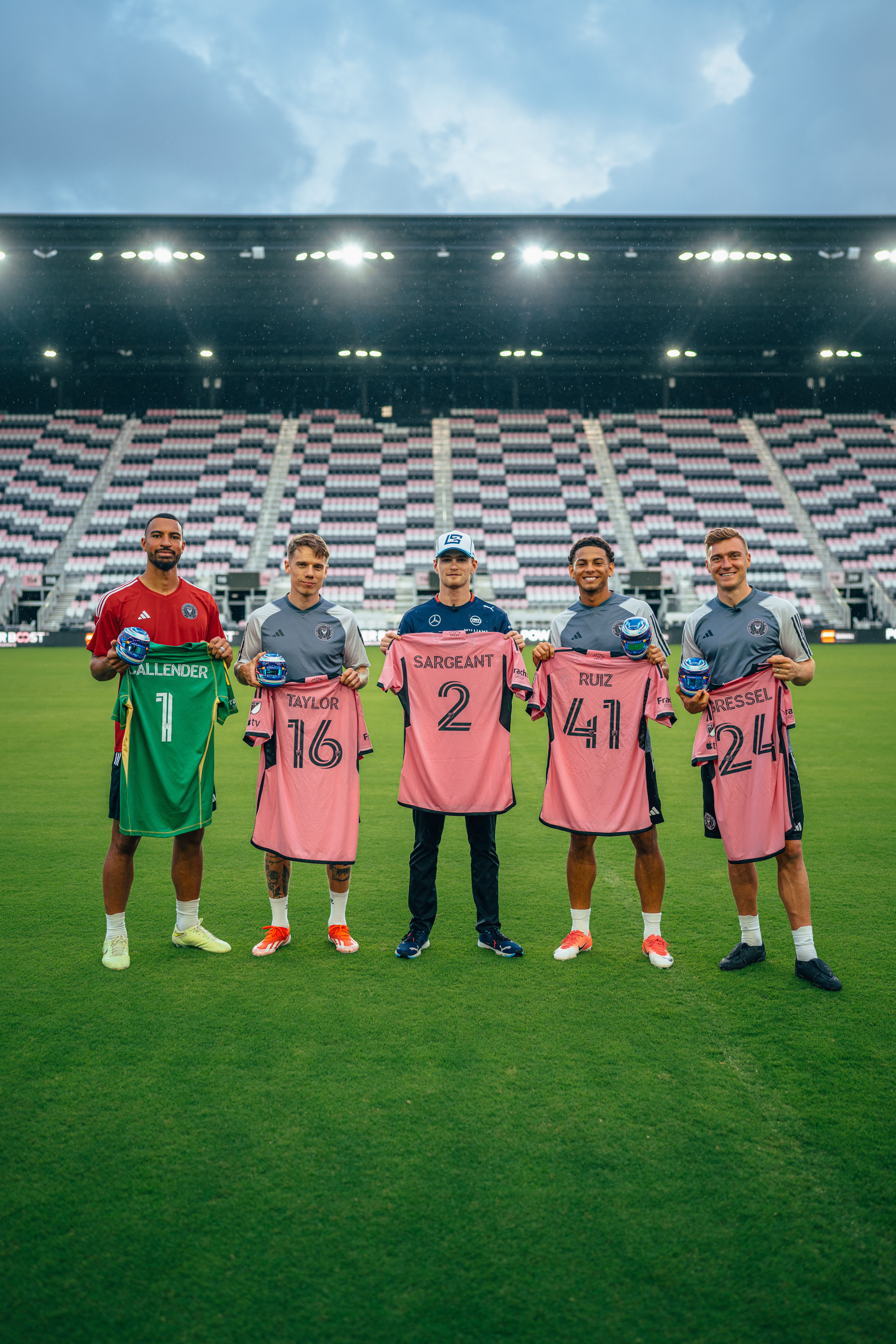 Logan brought gifts for the guys as well...