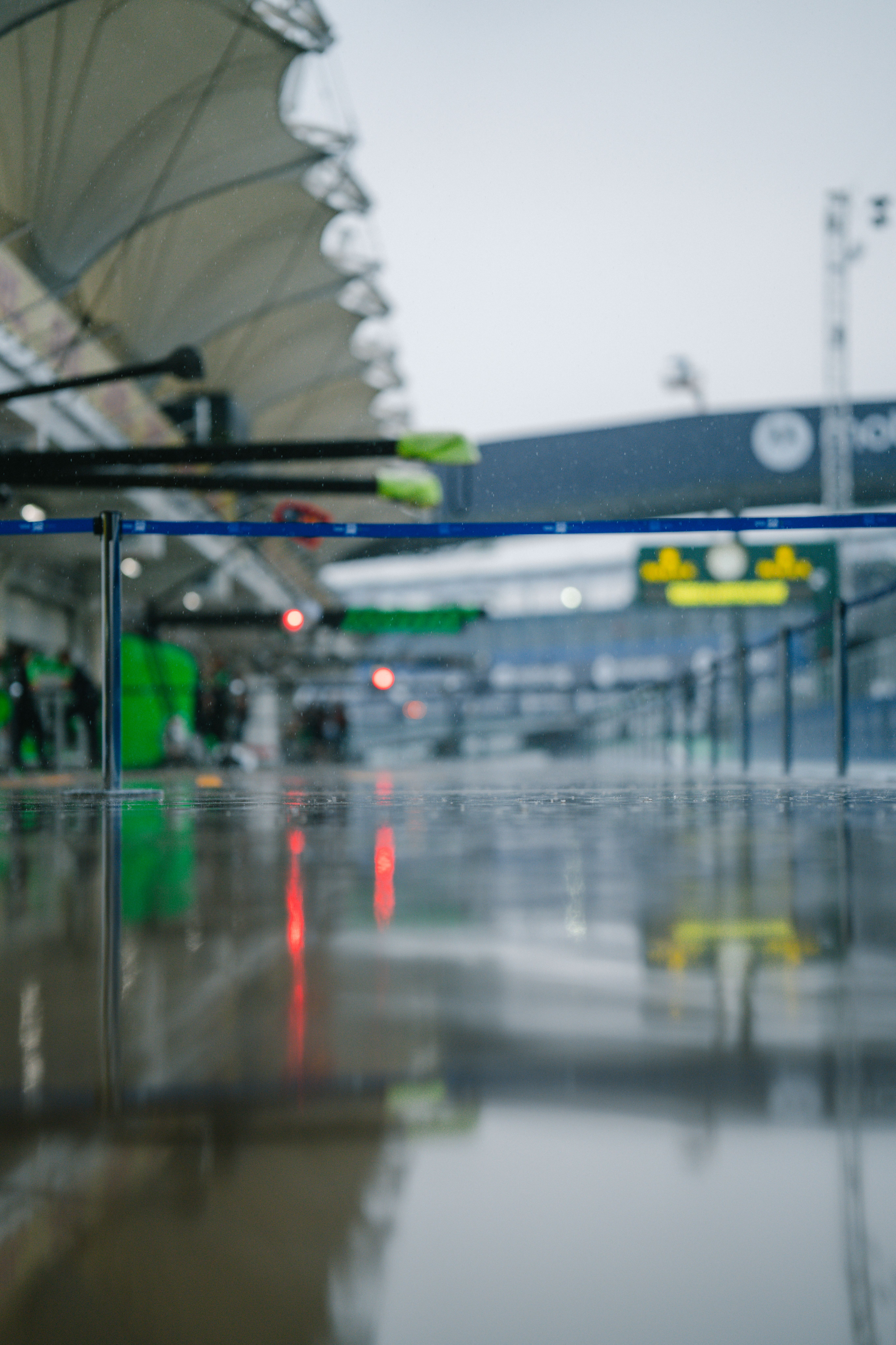 Dawn breaks, the rain remains.