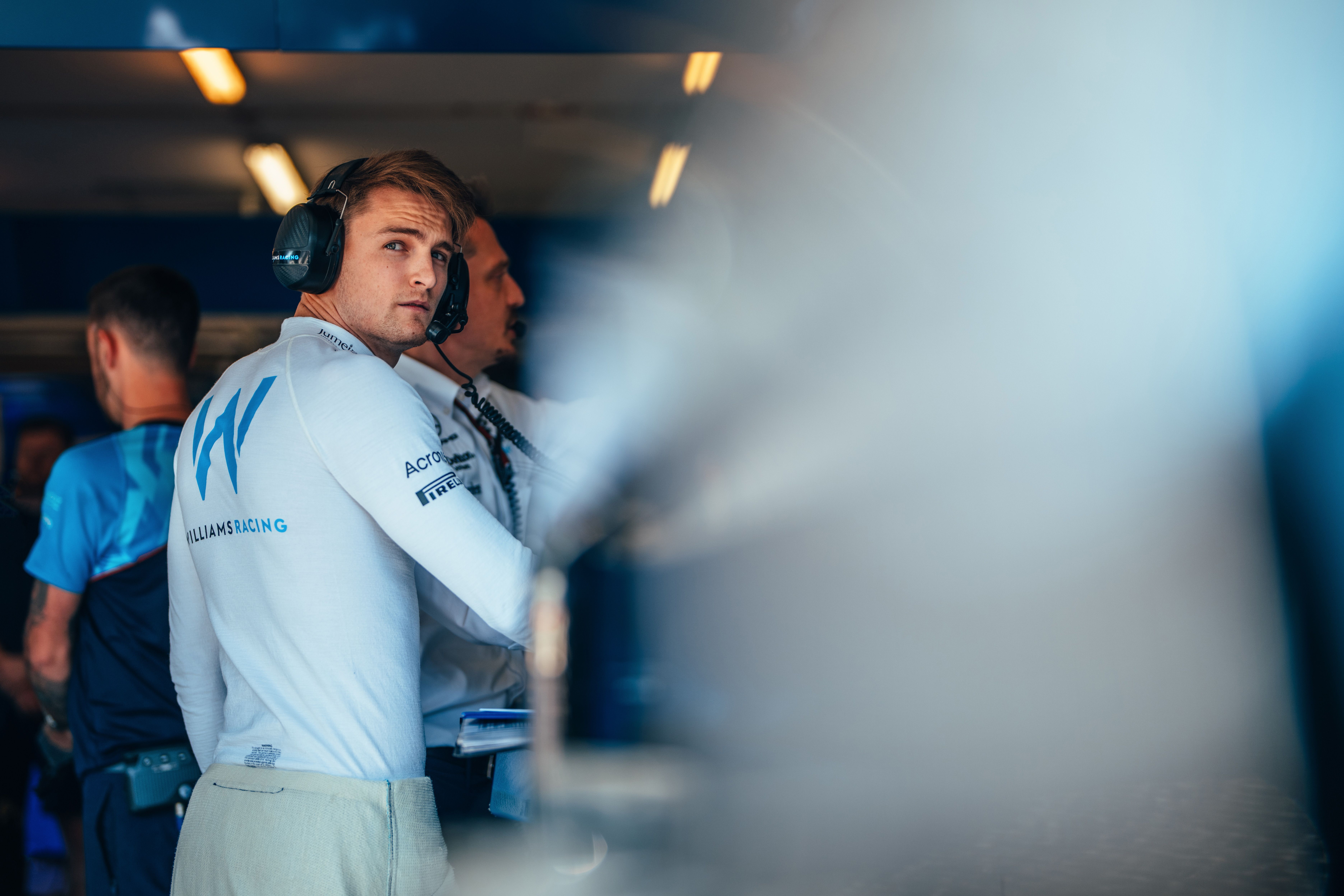 Logan looks out as we assess the data.