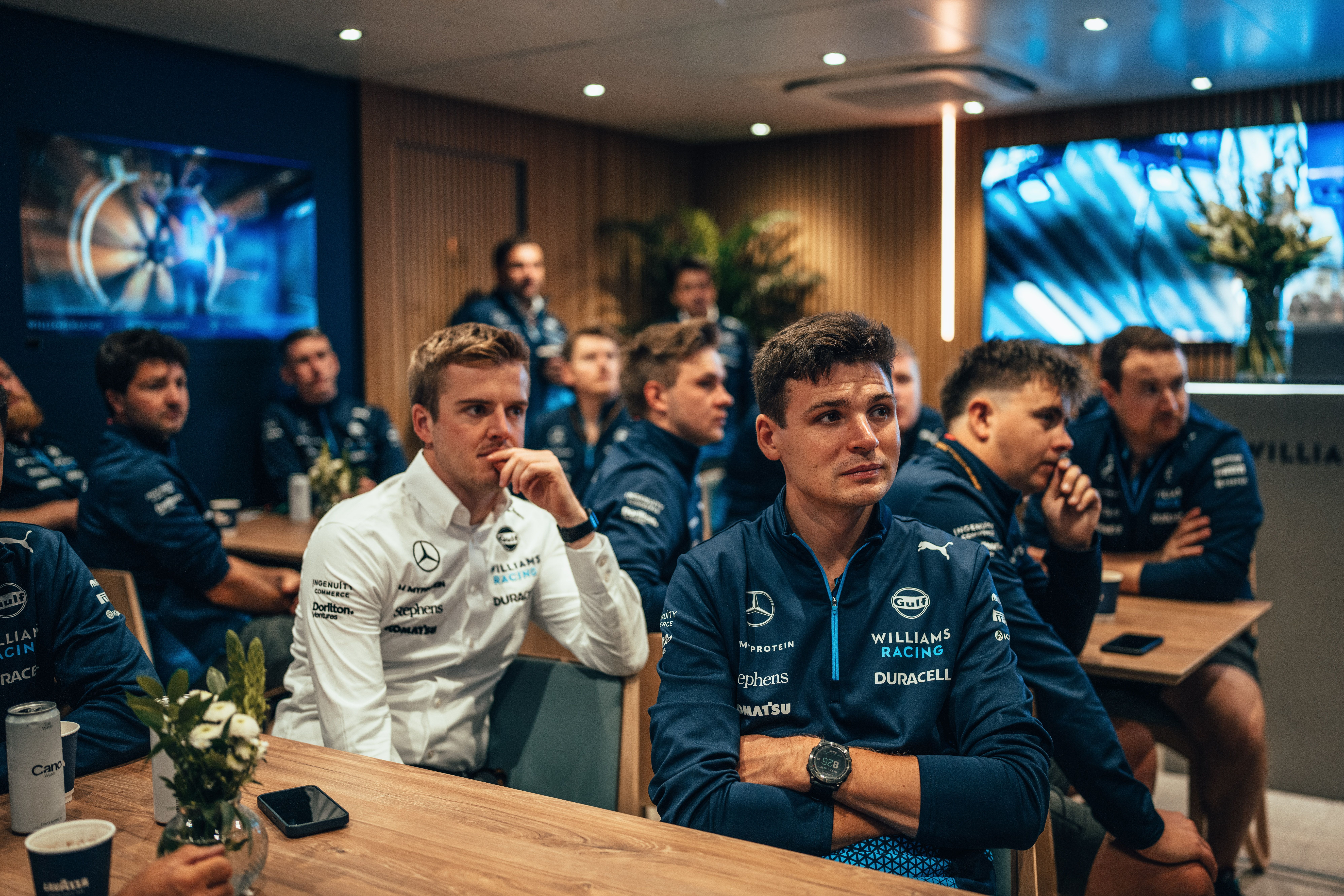 Catching up with the team after summer break.