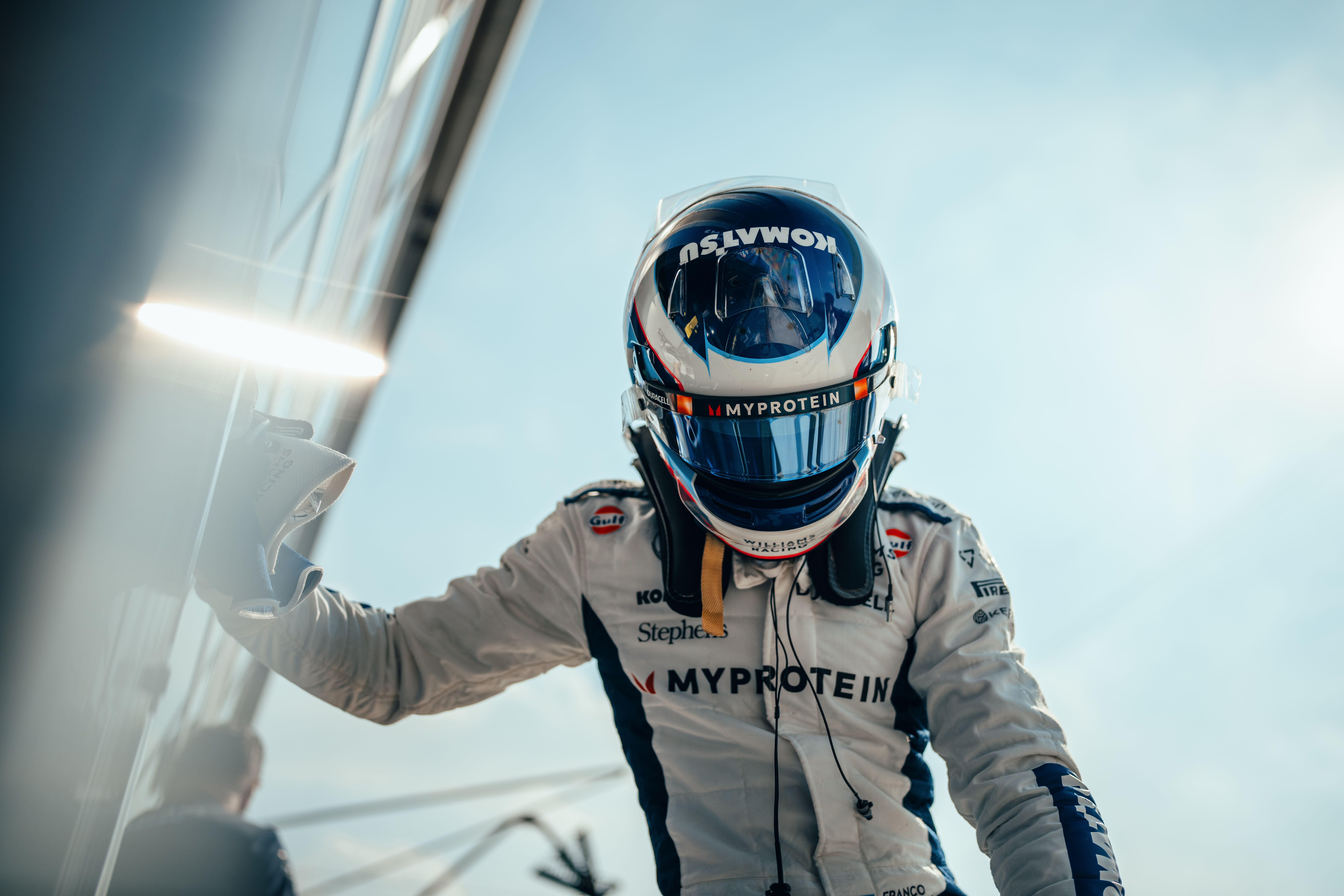 Pushing on his second flying lap, Franco dipped a tyre in the gravel at Lesmo 2.