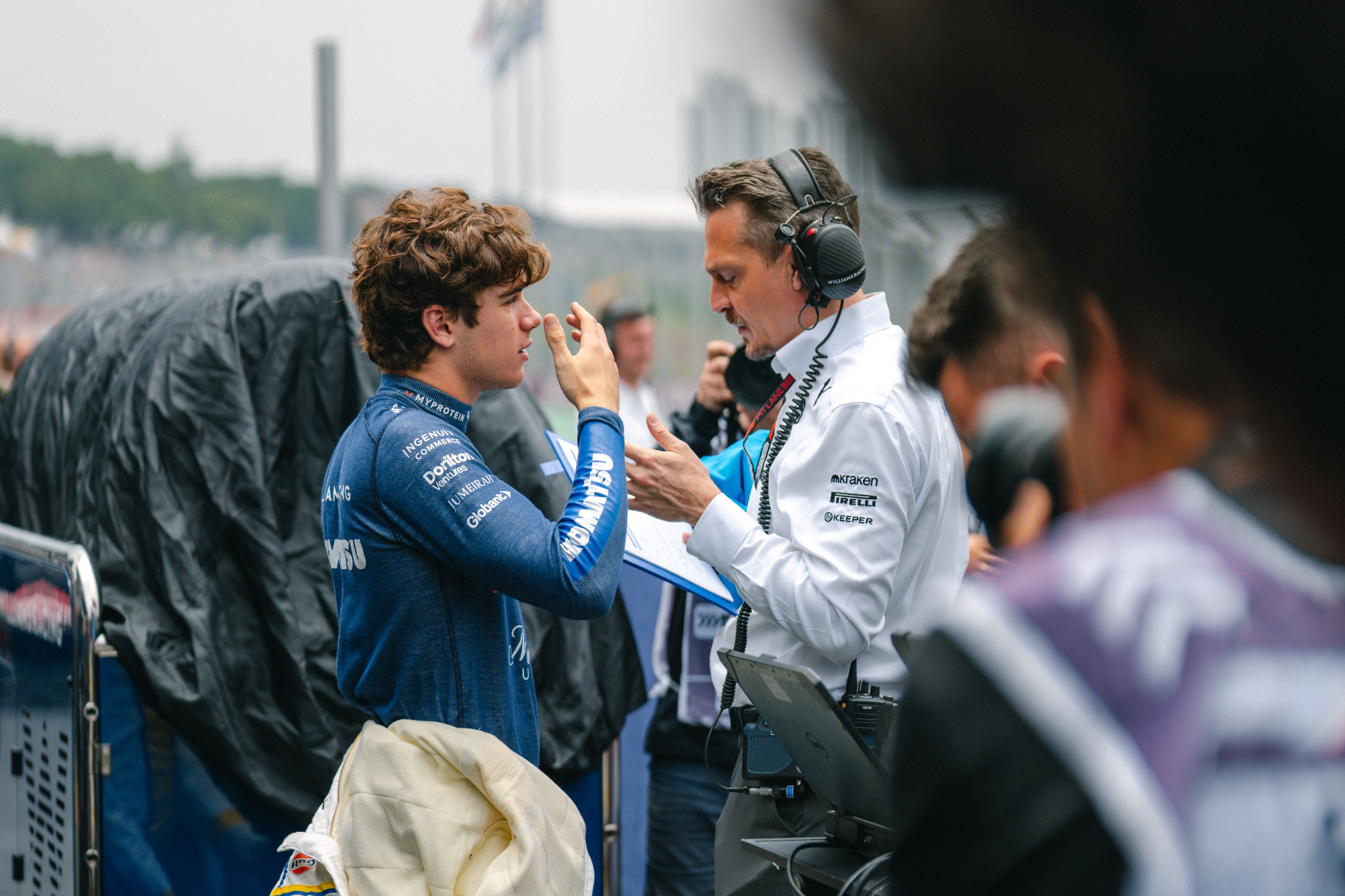 On the grid with Franco and Gaetan.