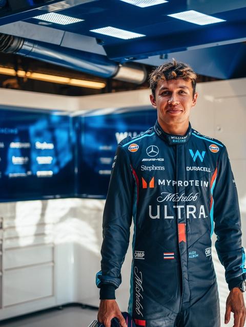 Alex looking good, back in Williams blue at COTA this weekend.