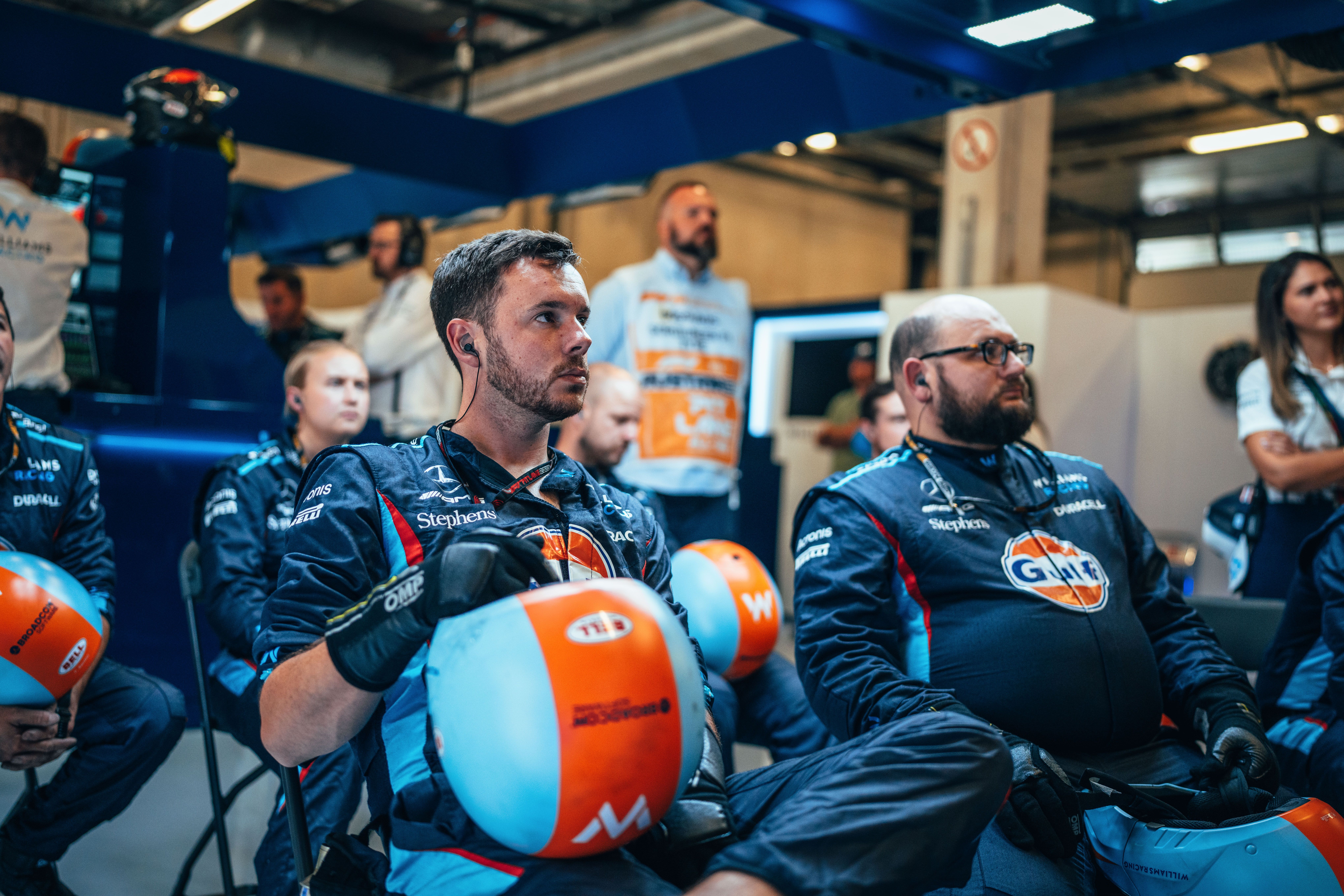 The pit crew were, again, faultless on Sunday. Four incident-free stops complete.