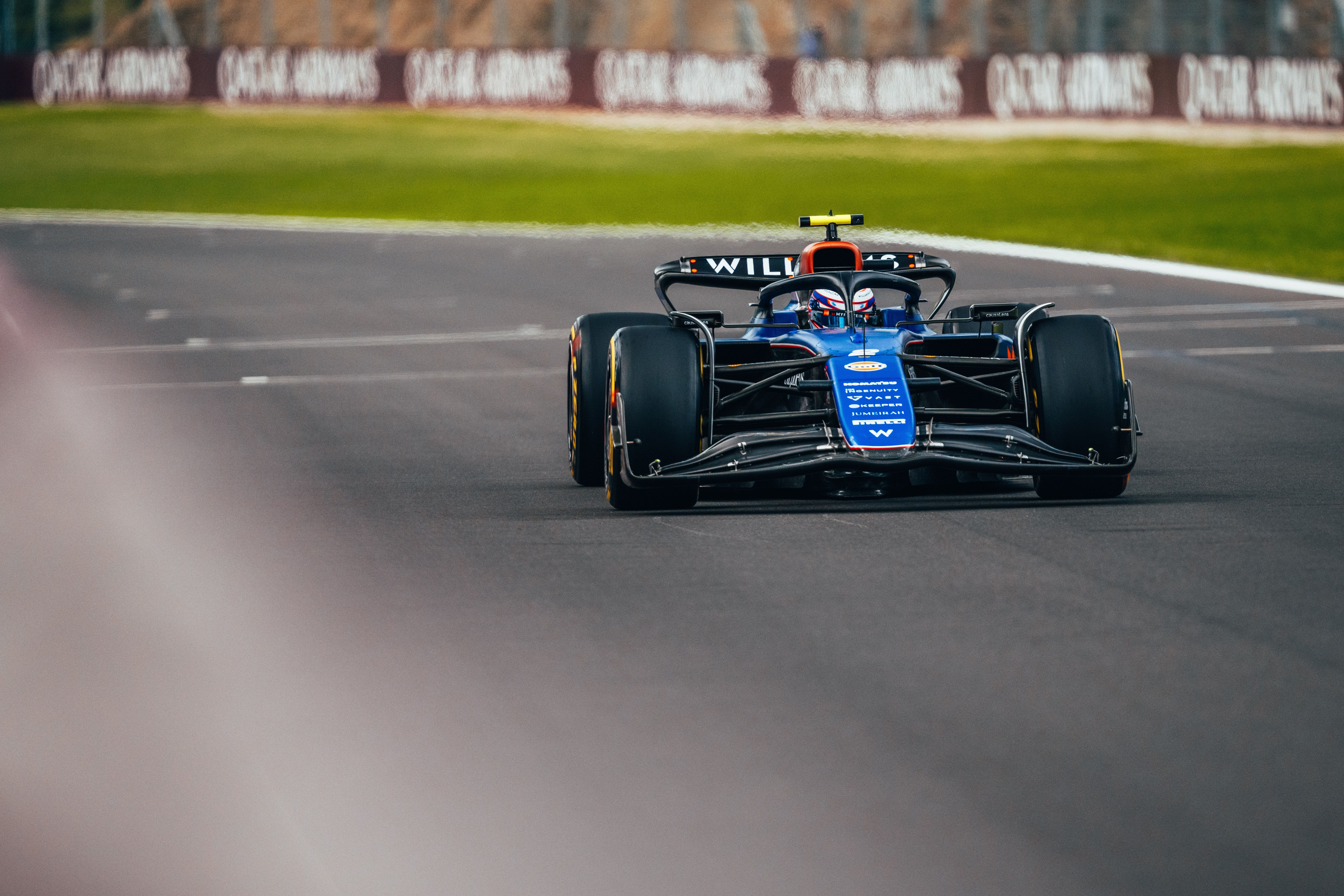 Full throttle down to Eau Rouge.