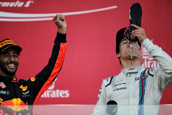 Lance Stroll became the youngest rookie to stand on the podium after a P3 finish in Baku, 2017.
