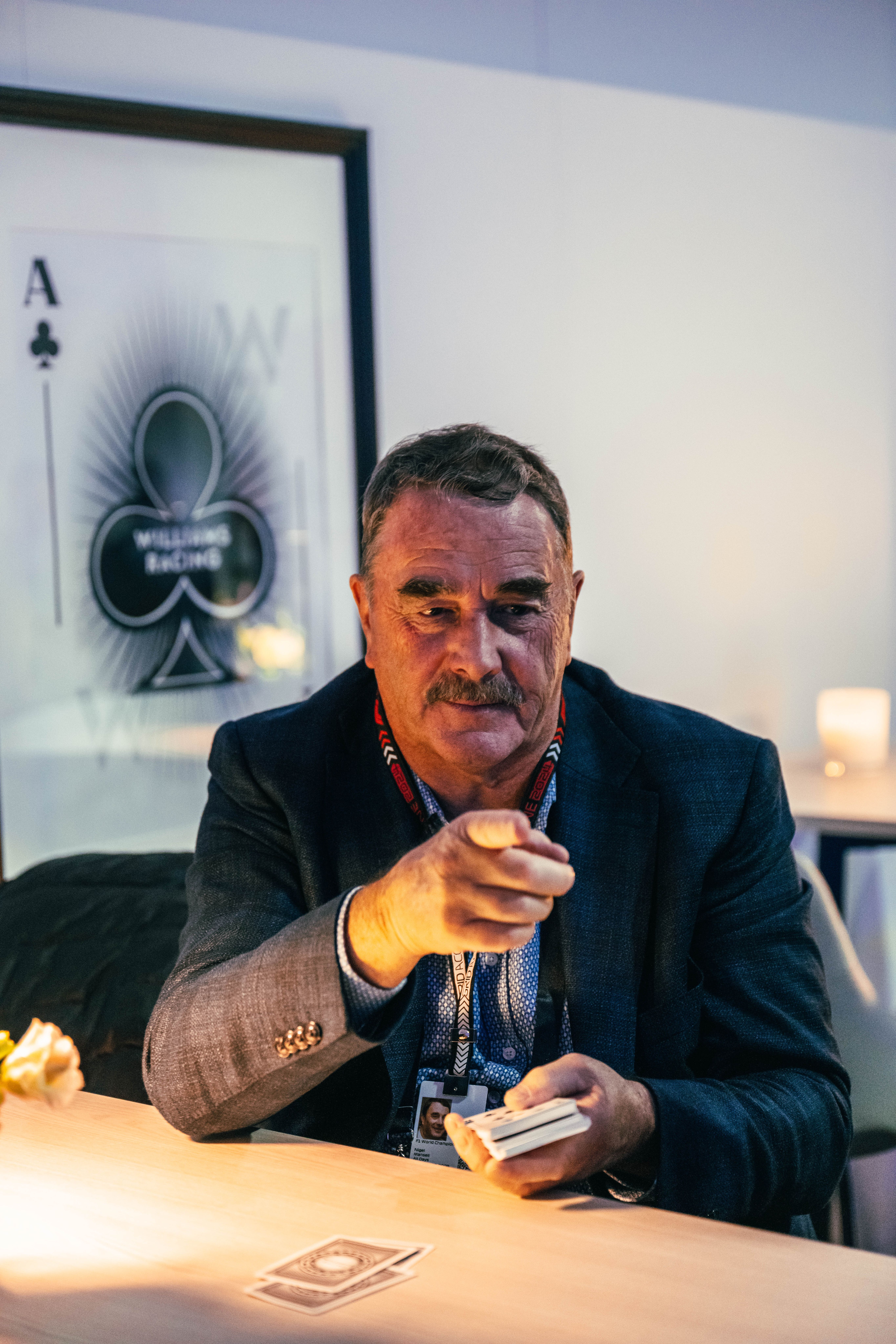 The man means business.