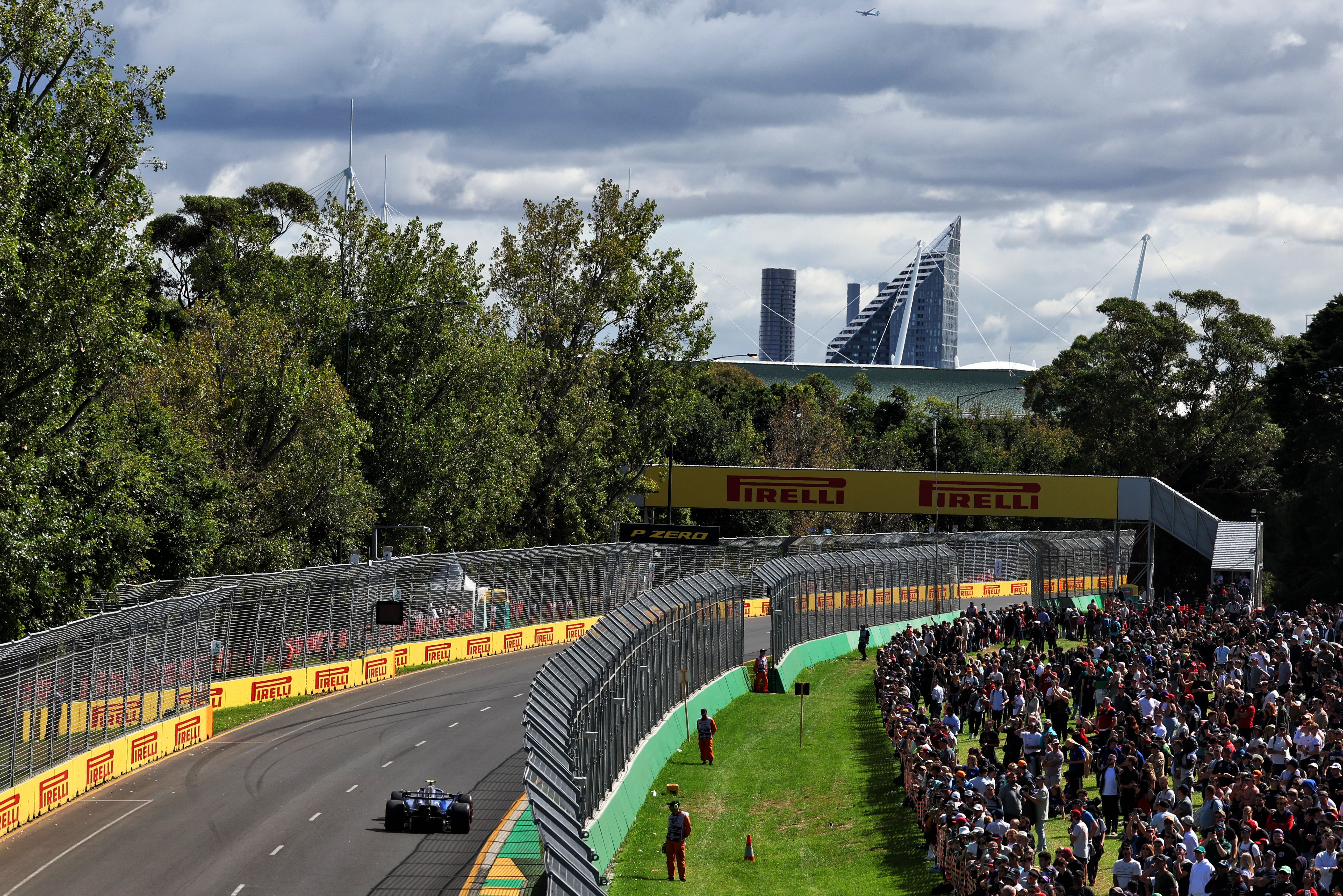What a view! Racing around the Albert Park Circuit is a unique experience.