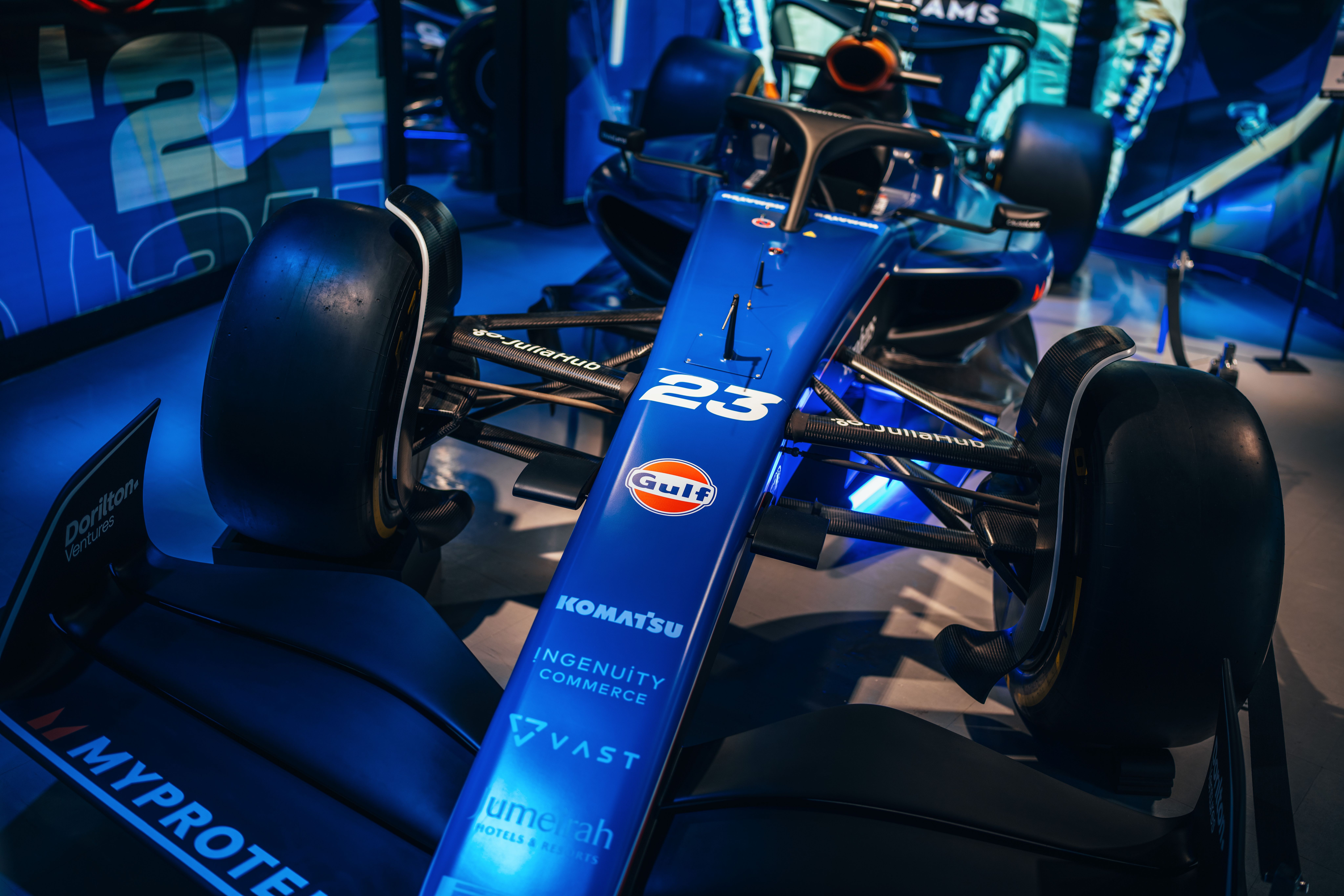 Get up close to the FW46 show car.