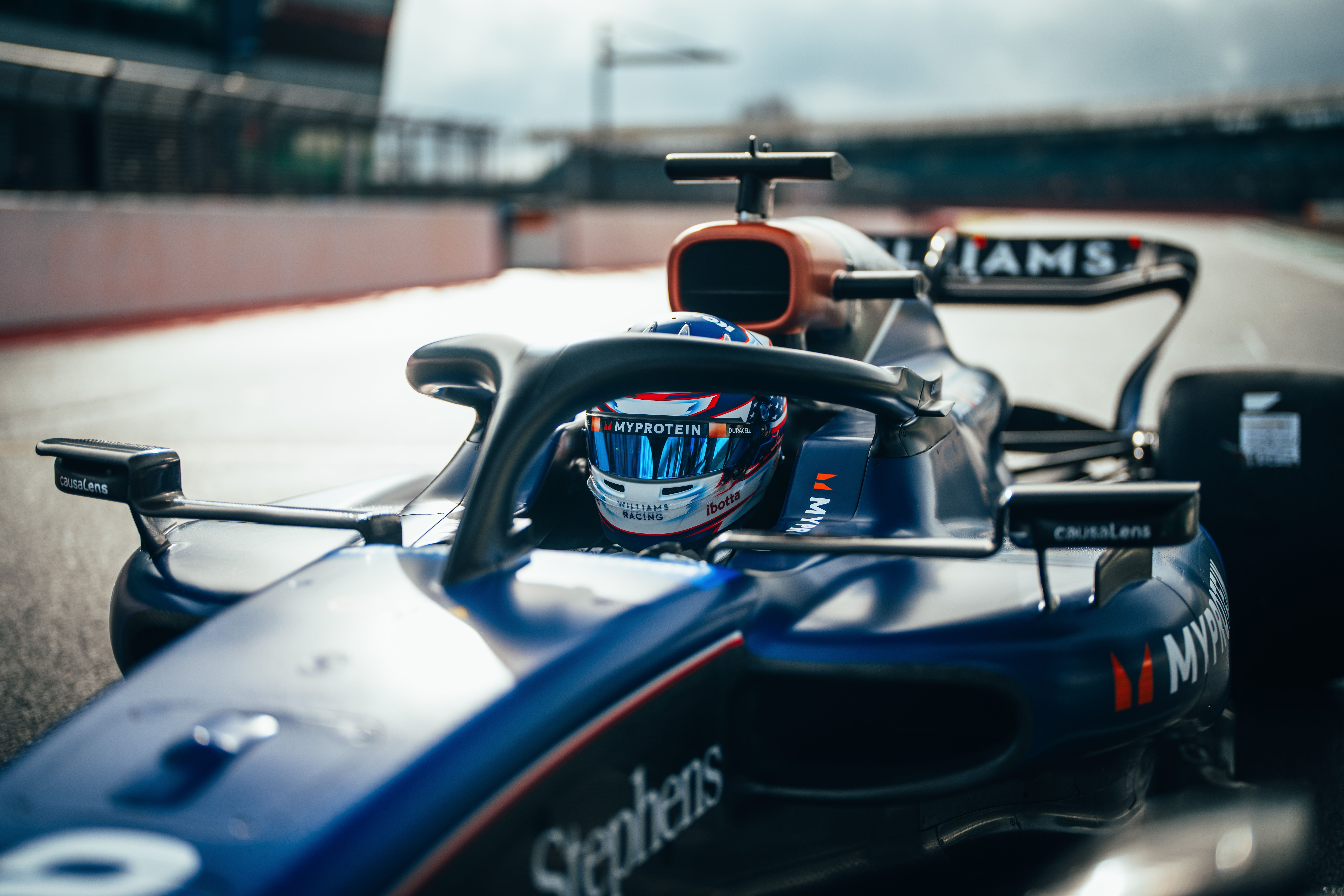 Eyes on the grid through is high tech glasses.