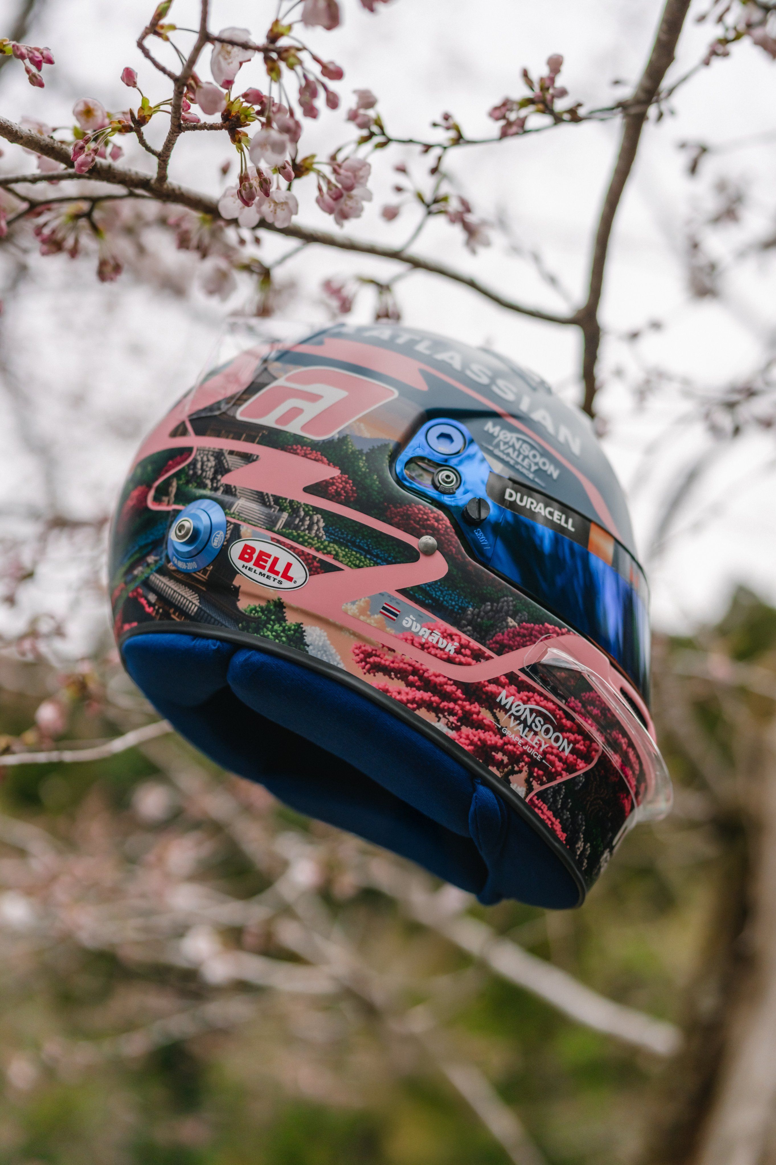 Alex revealed his lid for the weekend.