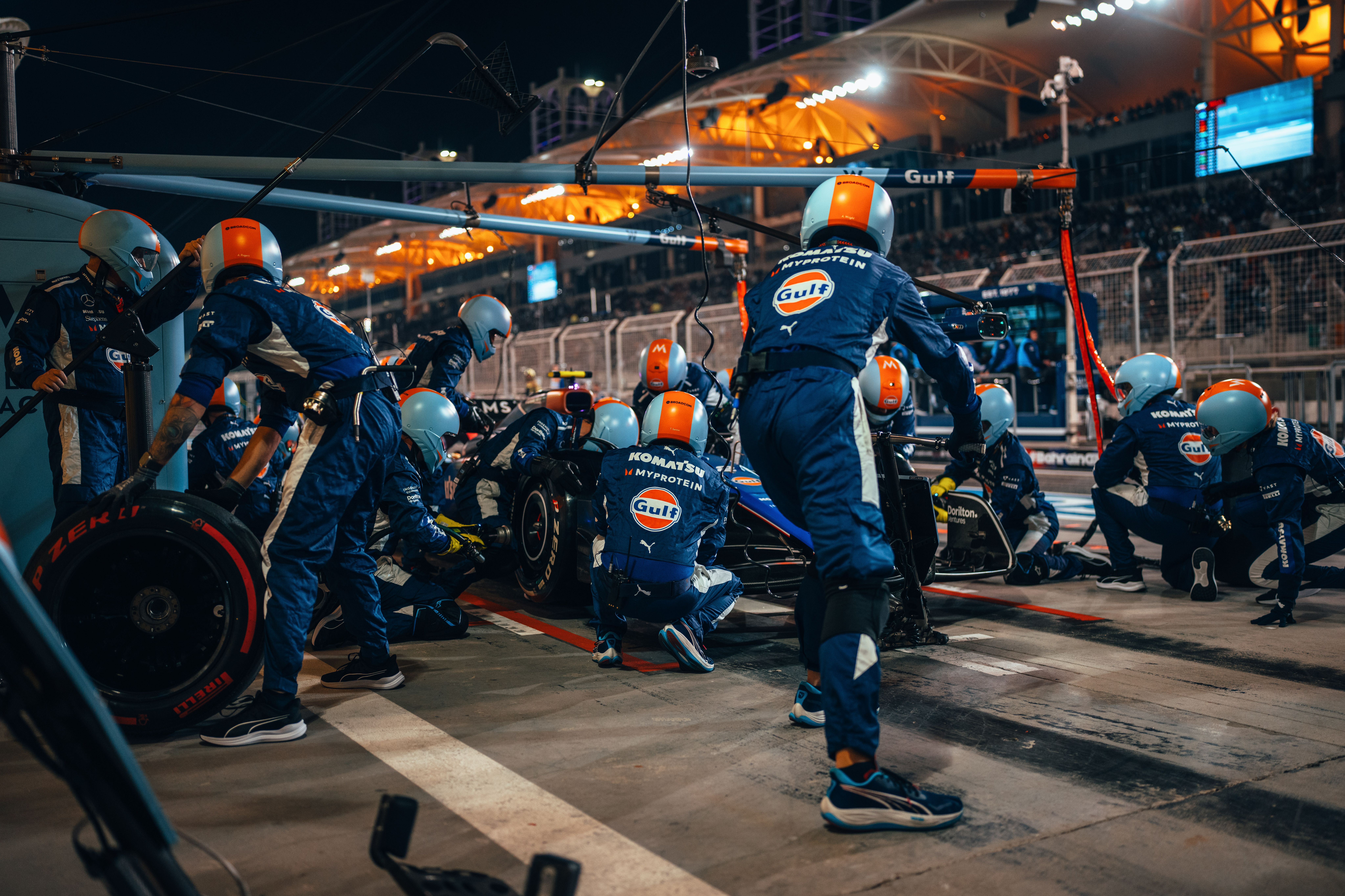 Getting him in and out.