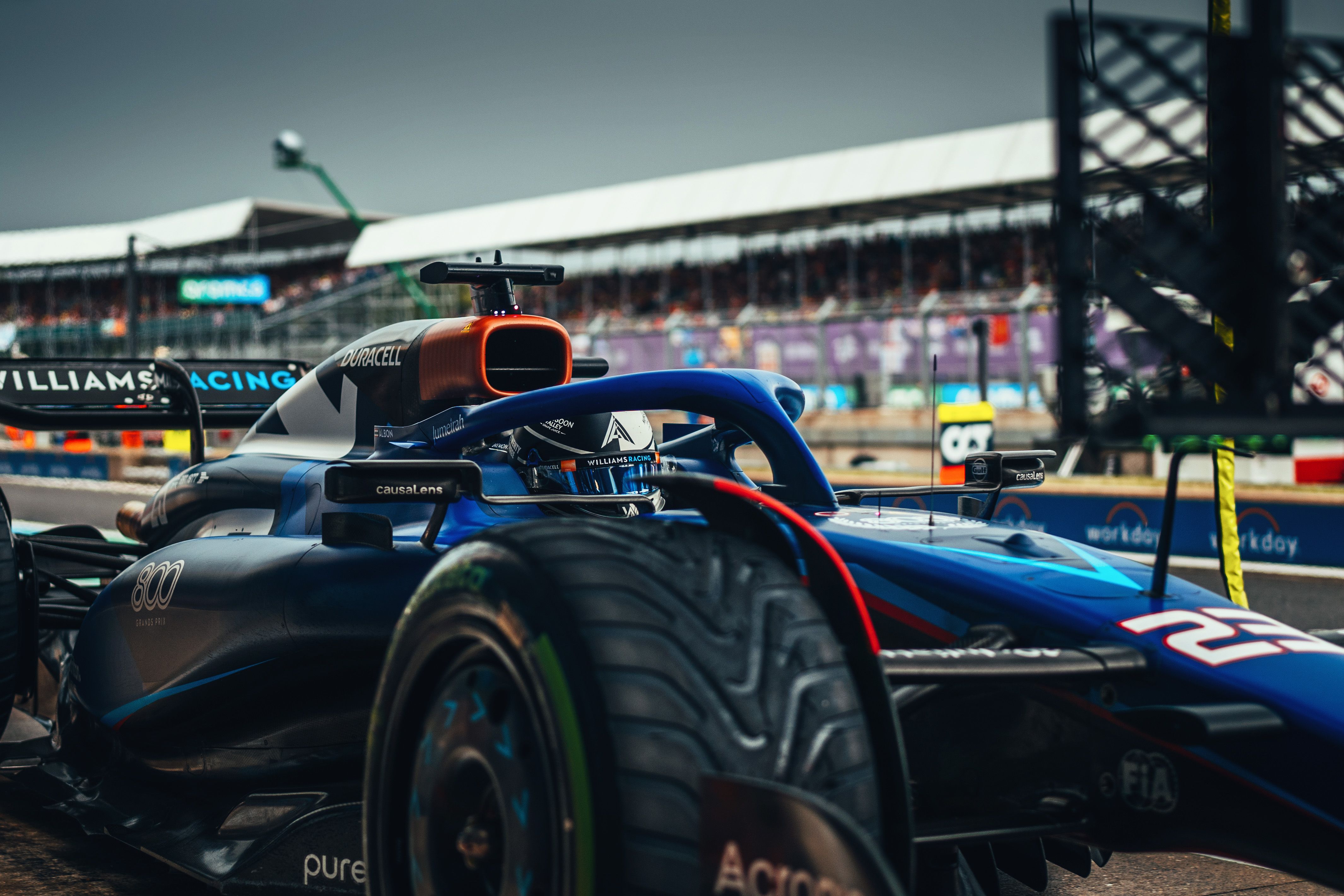 There were mixed conditions throughout the day at Silverstone.