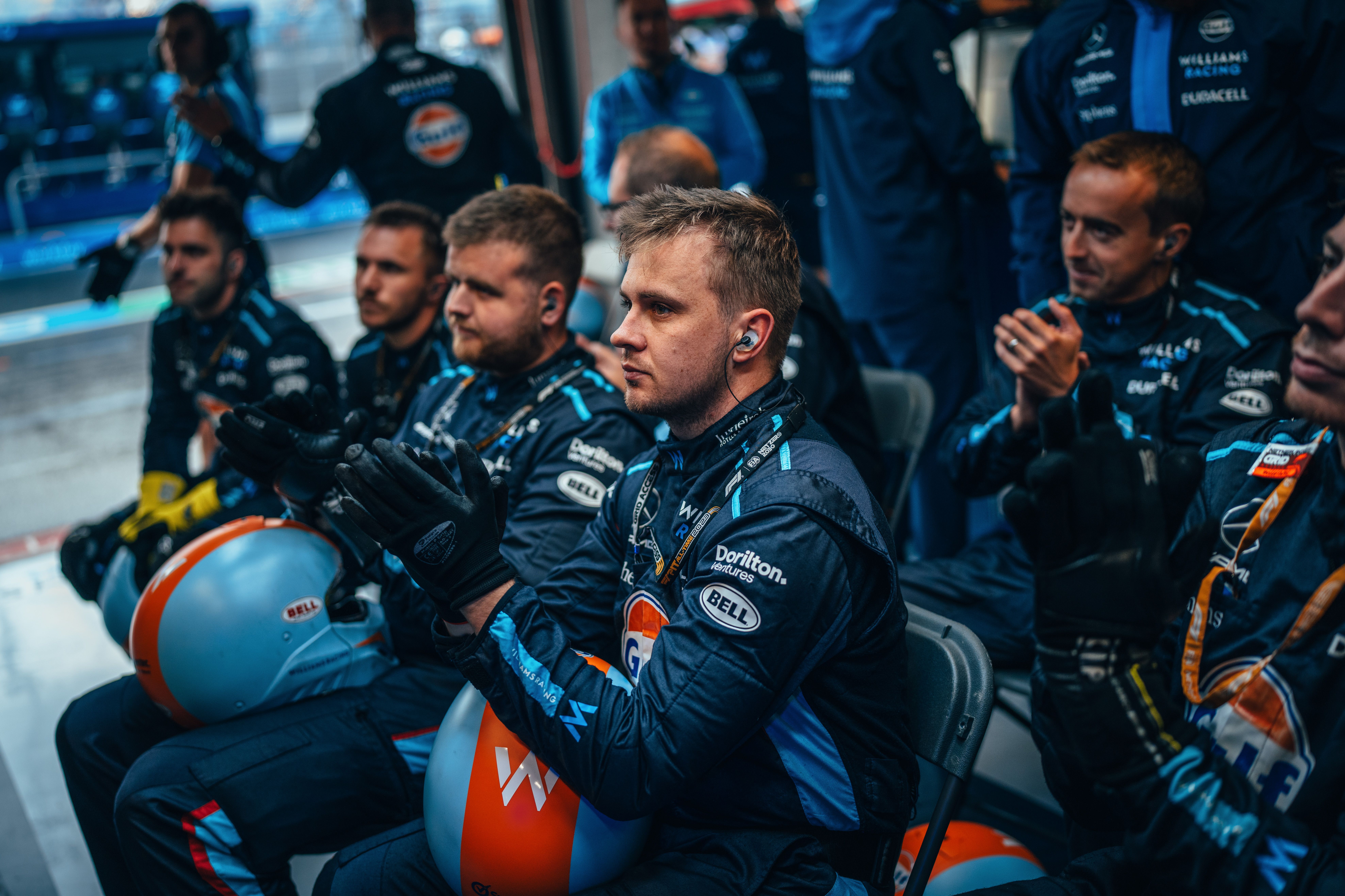 Alex’s efforts are appreciated by the team in the garage, P8!