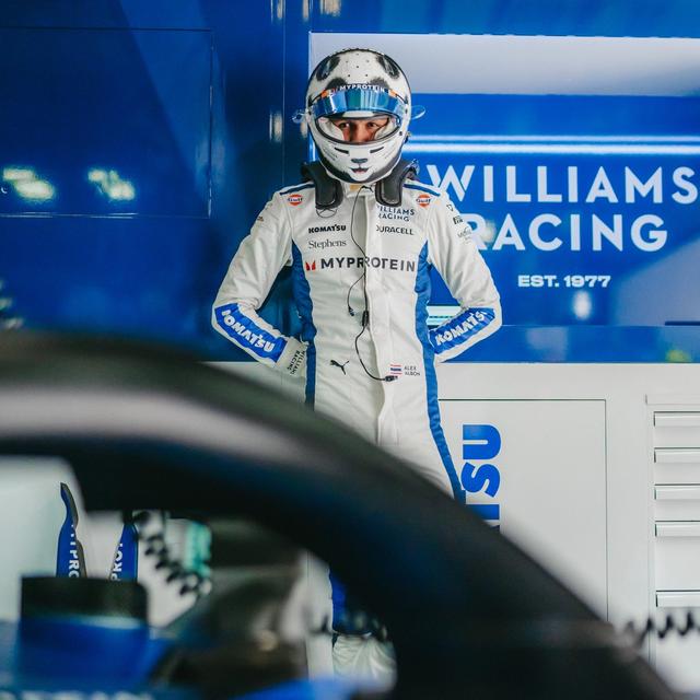 The panda is ready to pounce into his FW46.