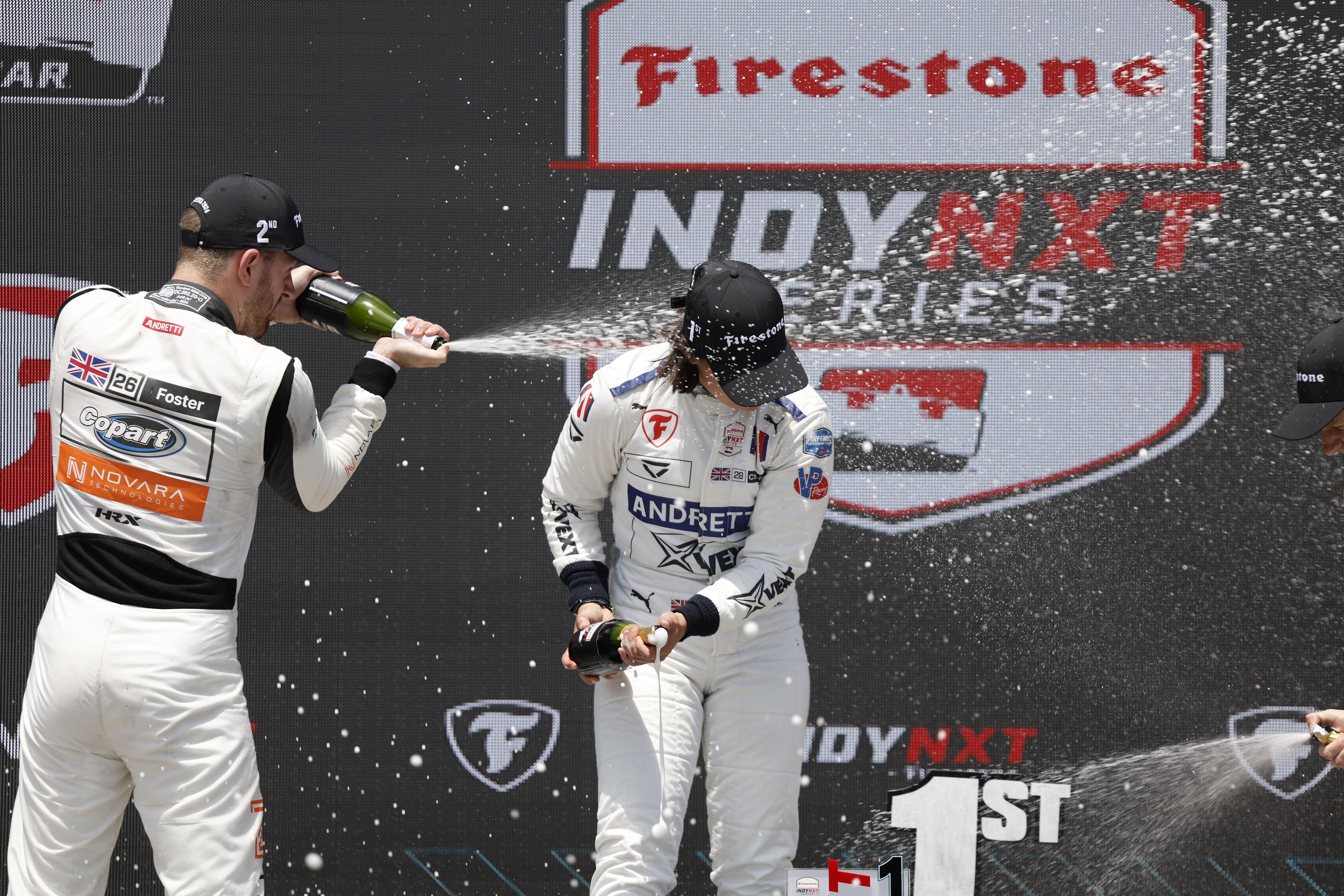 Champagne moments - CREDIT - Penske Entertainment: Joe Skibinski