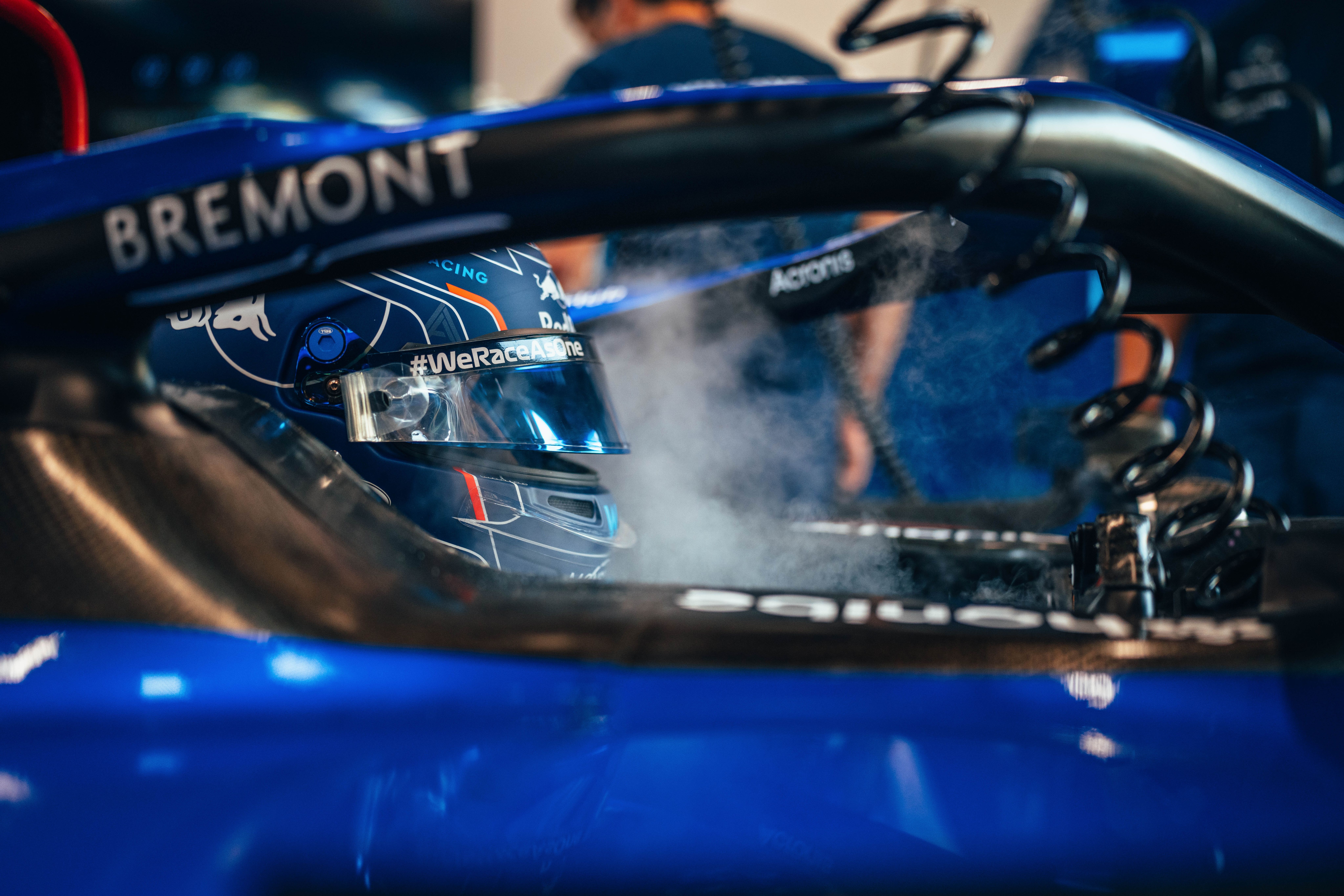 Dried ice helps Albono keep his cool in the FW44 cockpit.