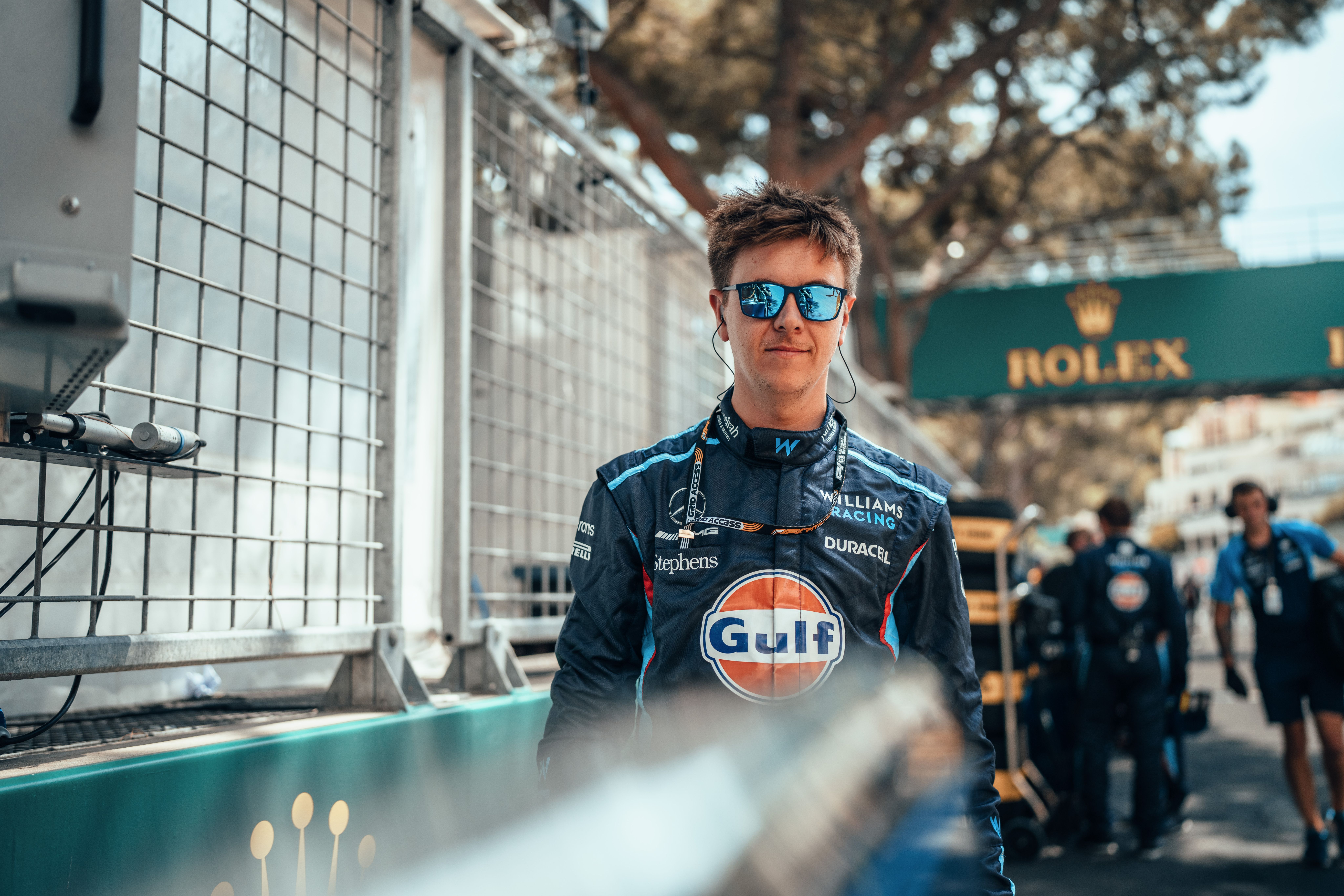 Sunglasses were the order of the day before lights out… but not by the chequered flag.